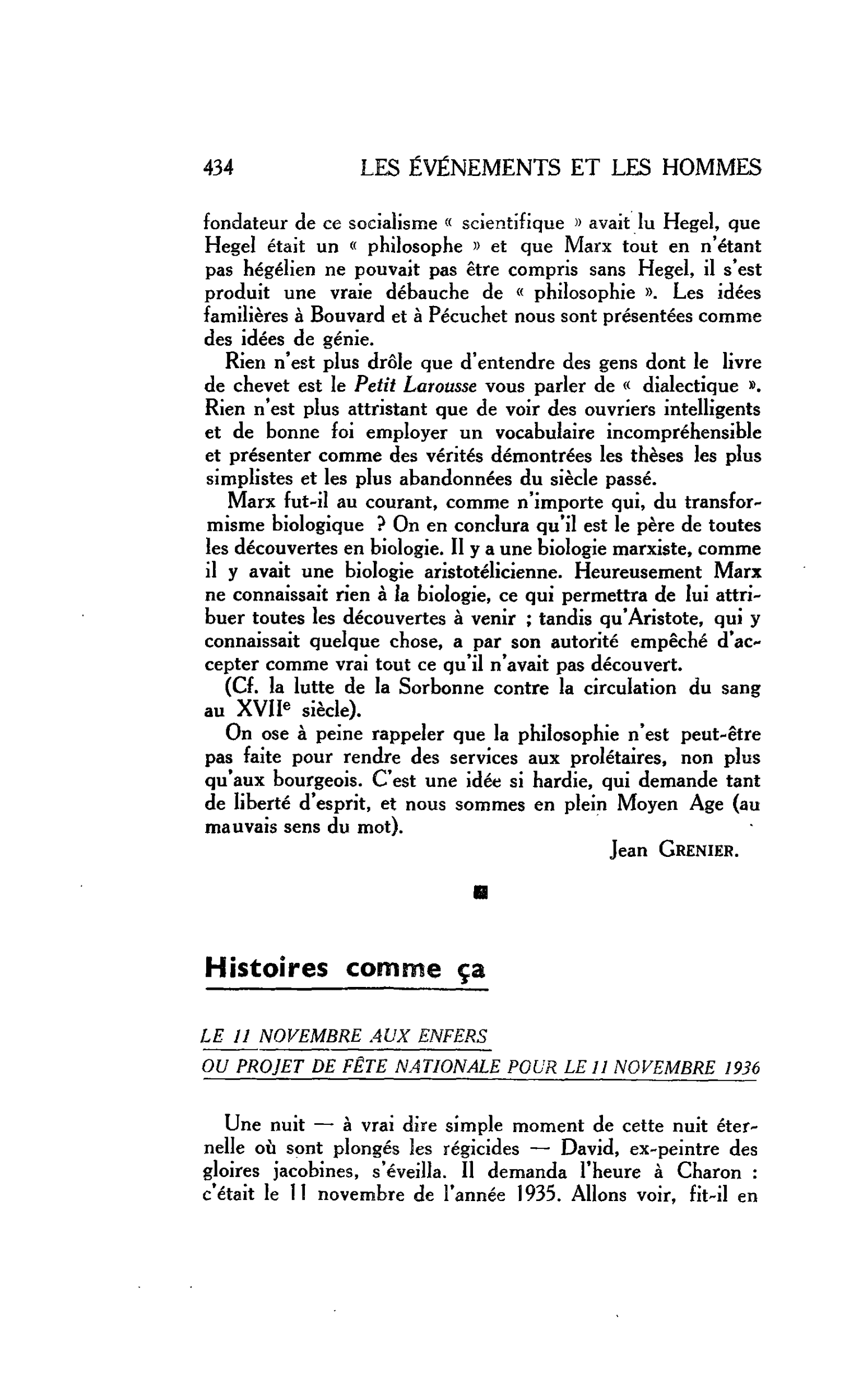 LA RELIGION ET LE MONDE : Histoires comme ça. LE 11 NOVEMBRE AUX ENFERS OU PROJET DE FÊTE NATIONALE POUR LE 11 NOVEMBRE 1936