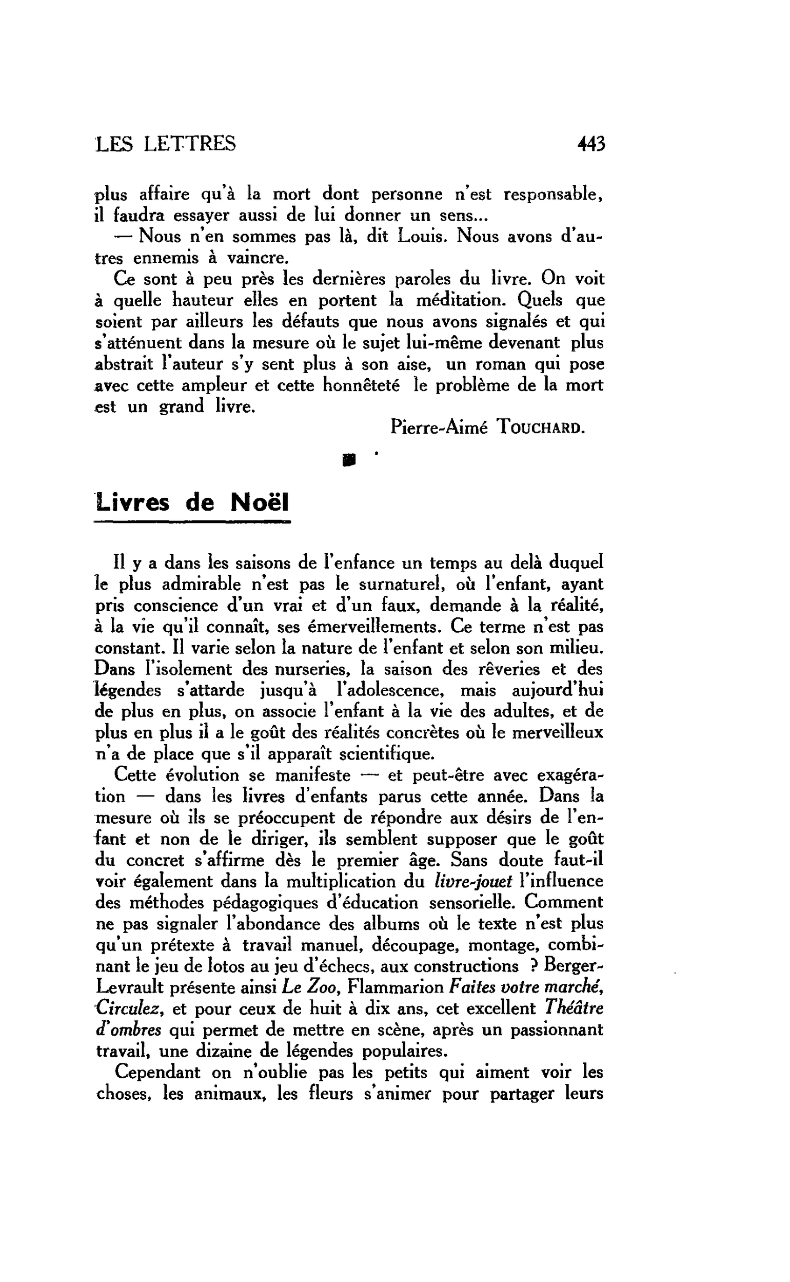 LES LETTRES : Livres de Noël