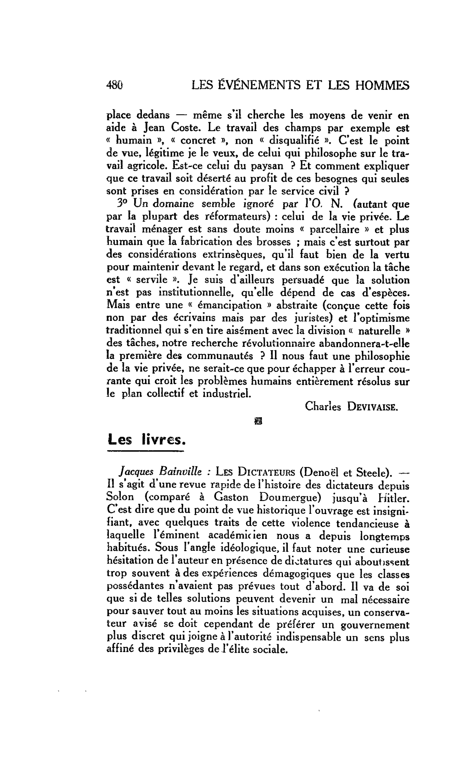 LA CITÉ : Les livres