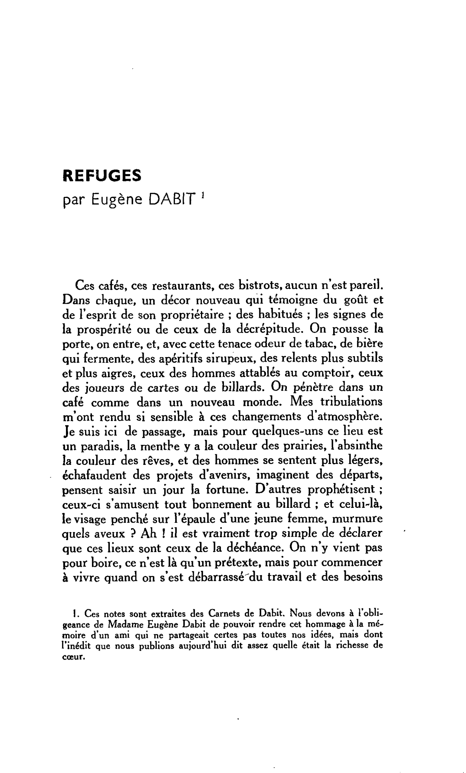 REFUGES