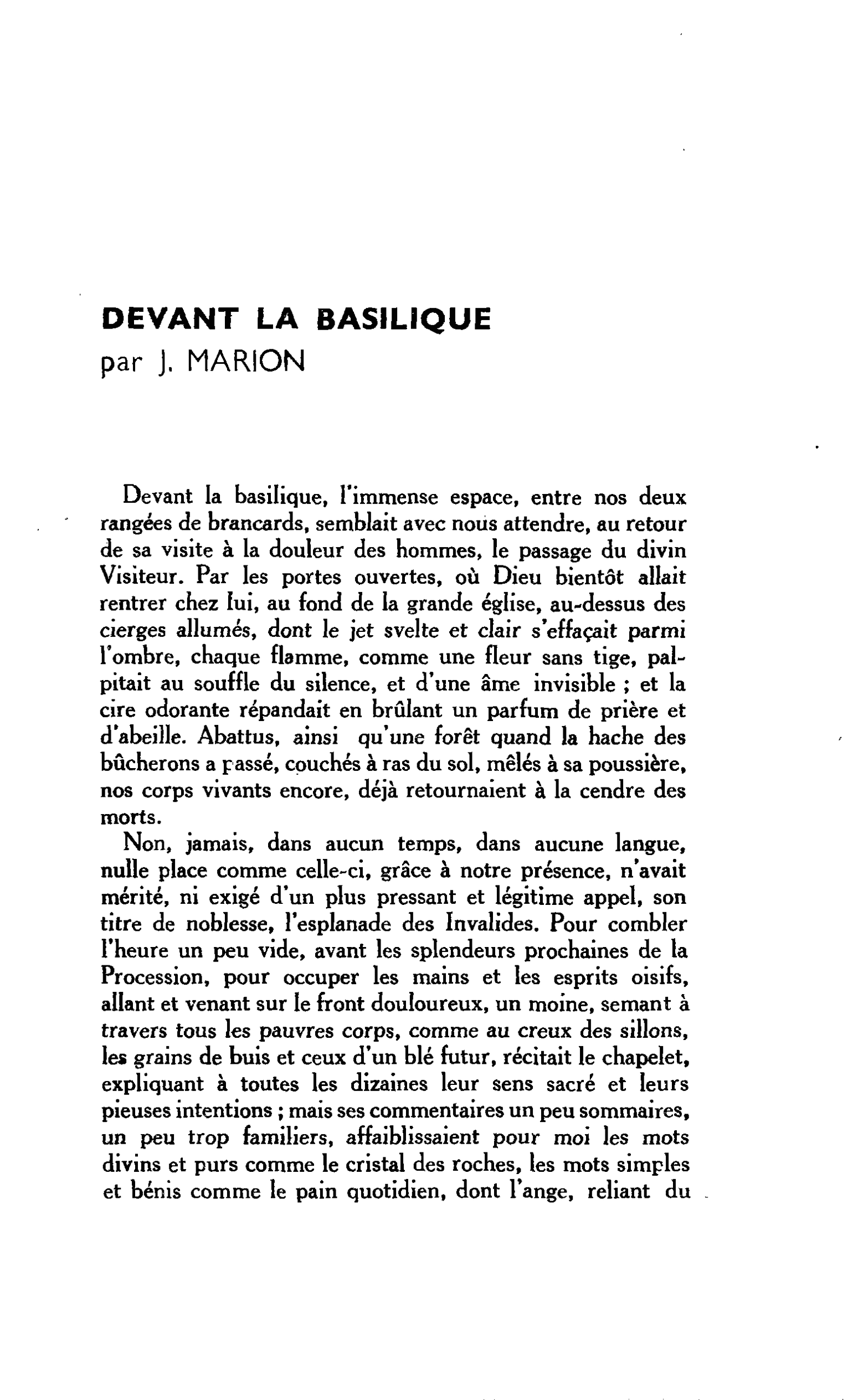 DEVANT LA BASILIQUE