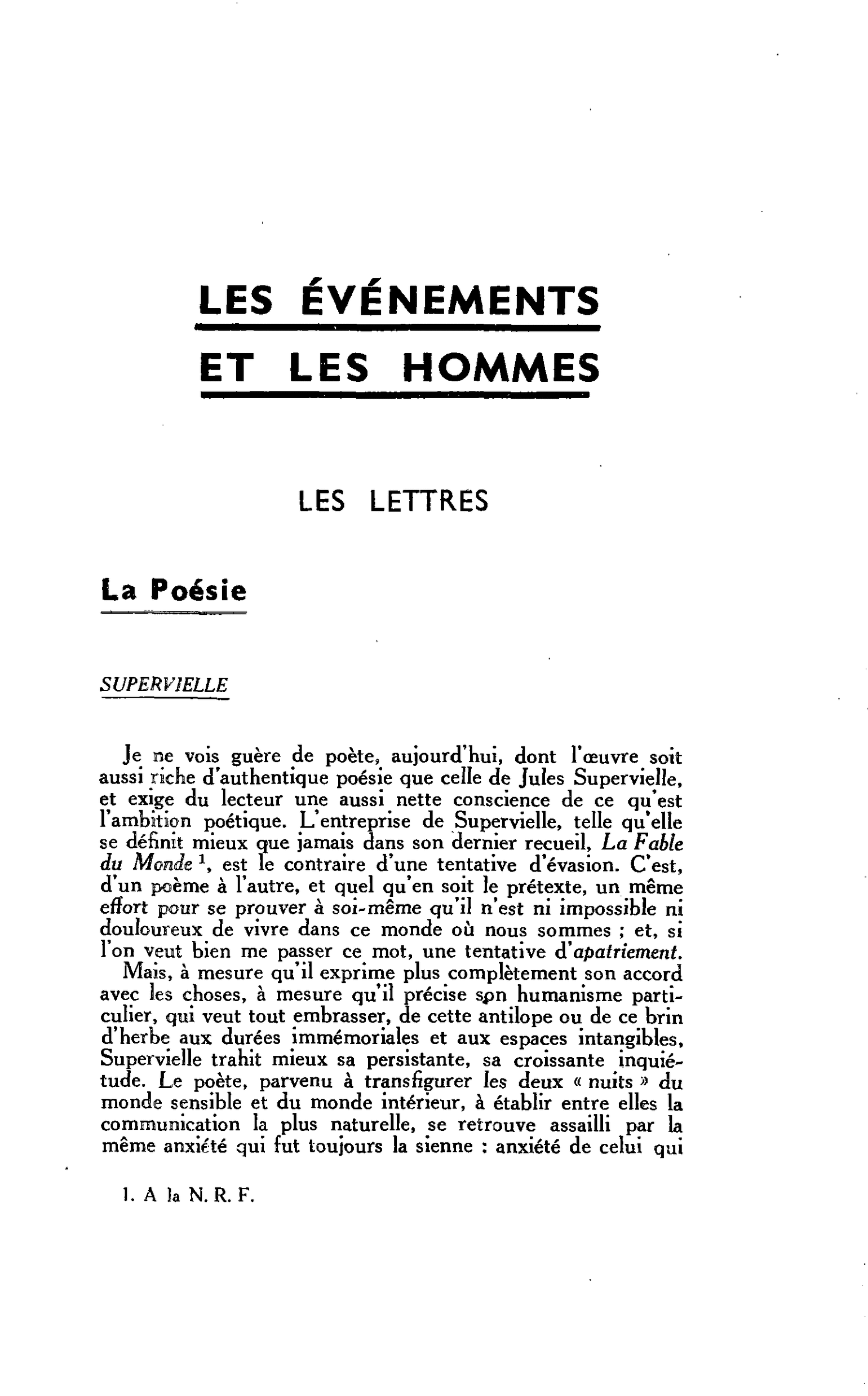 LES LETTRES : La Poésie