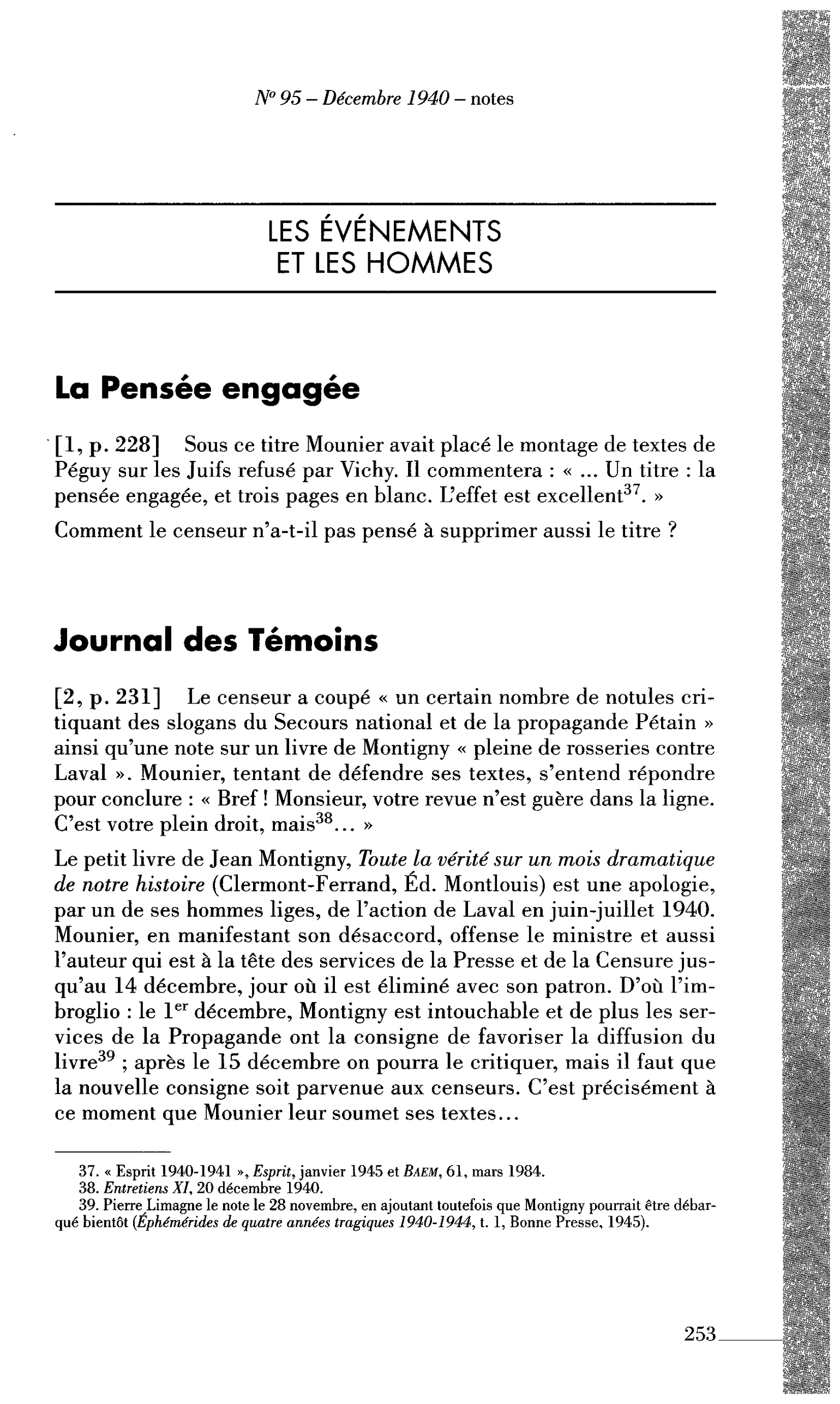 La Pensée engagée