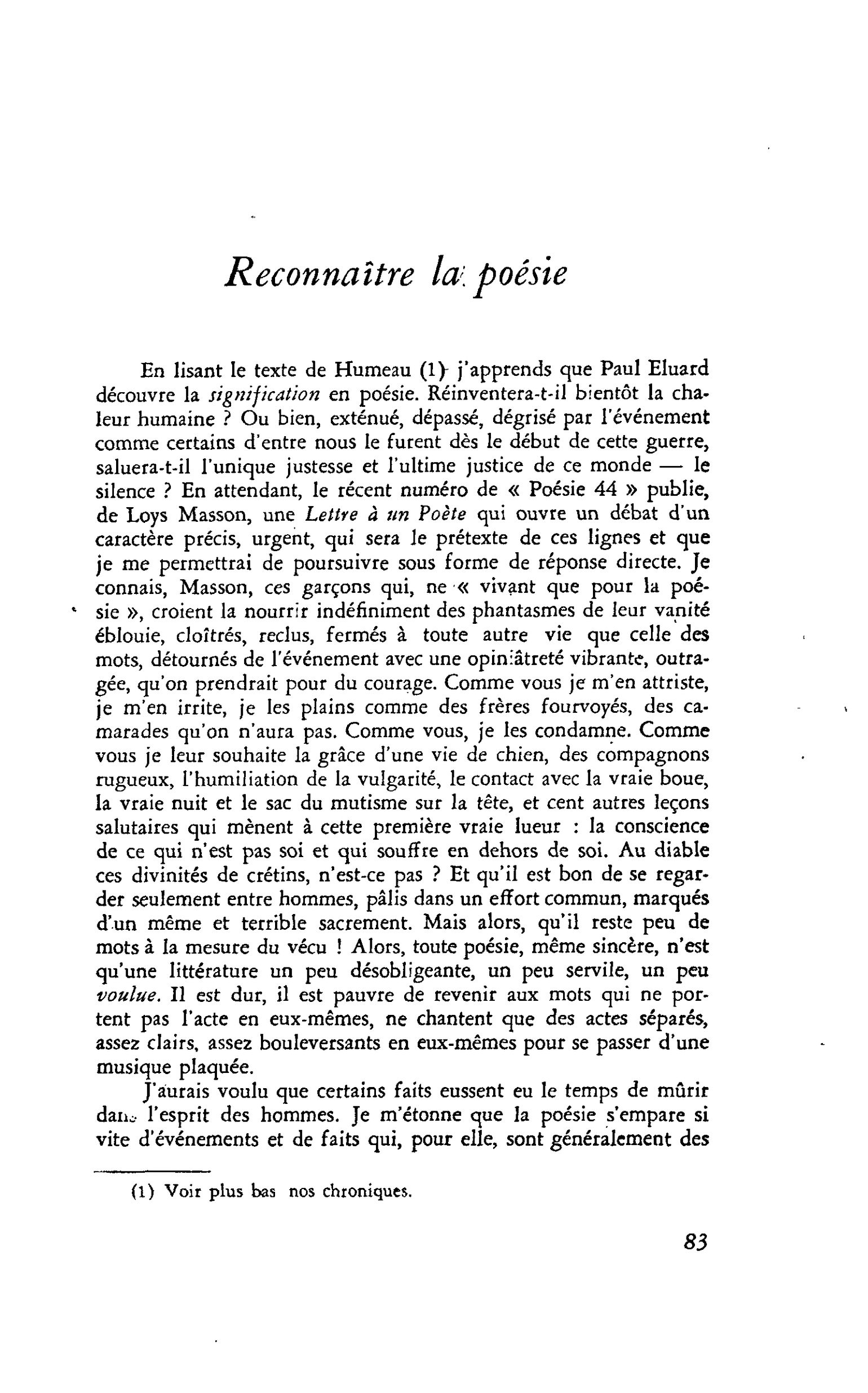 Un poète. Adrien Miatlev : Reconnaître la poésie