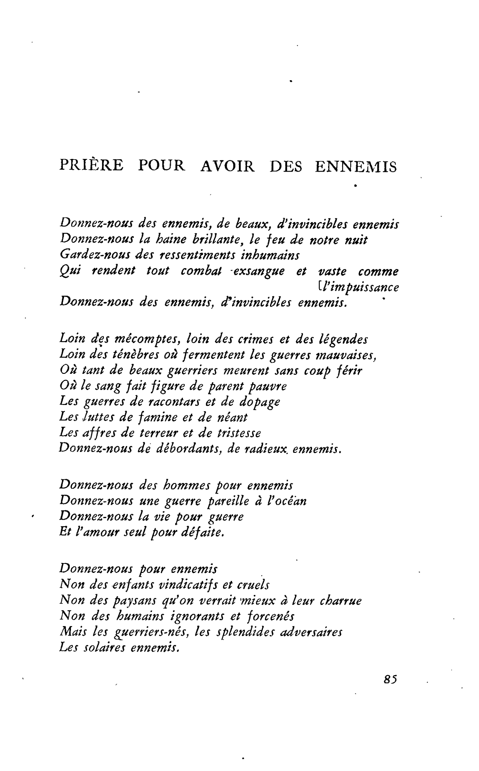 Un poète. Adrien Miatlev : PRIÈRE POUR AVOIR DES ENNEMIS