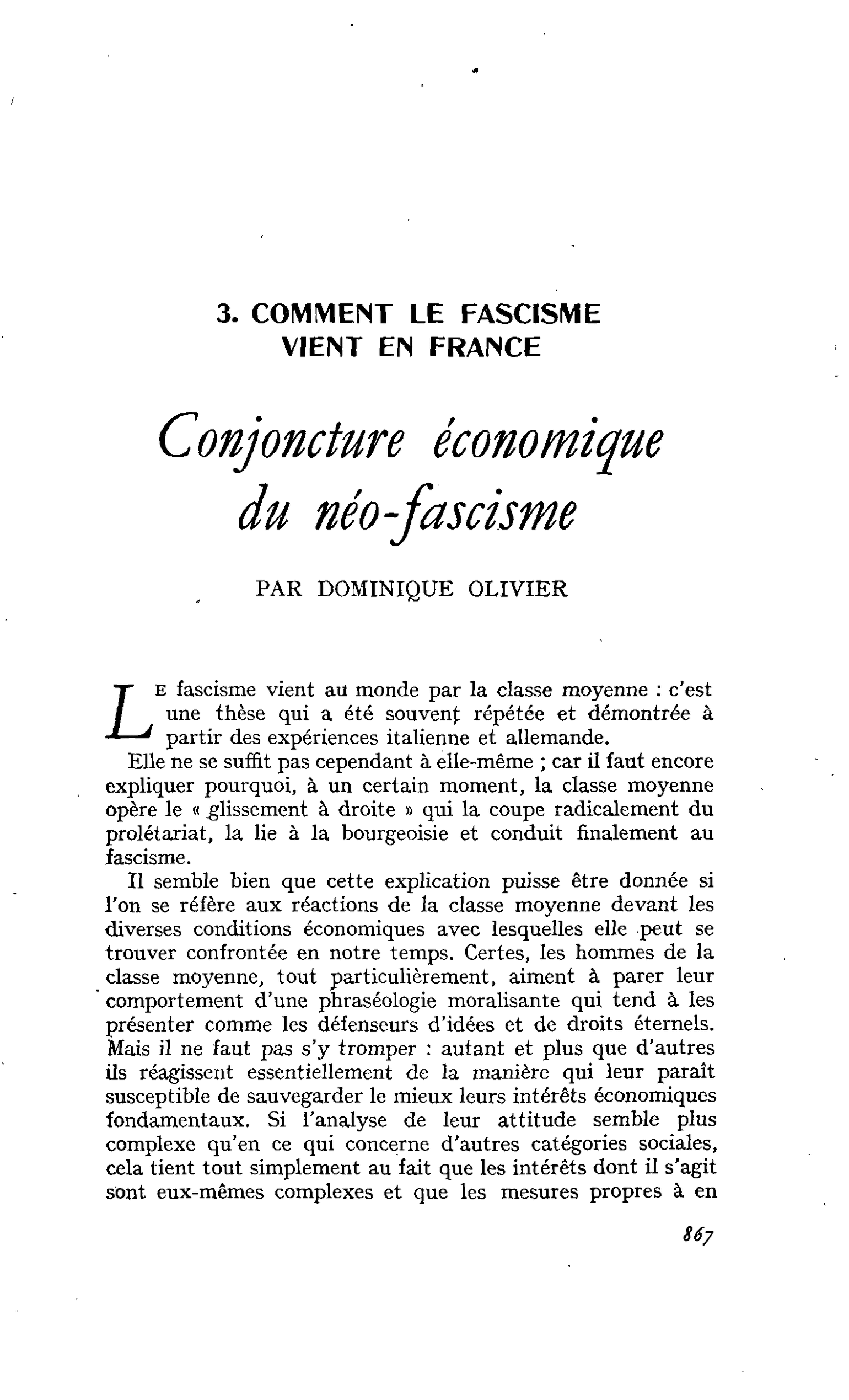 Conjoncture économique du néo-fascisme