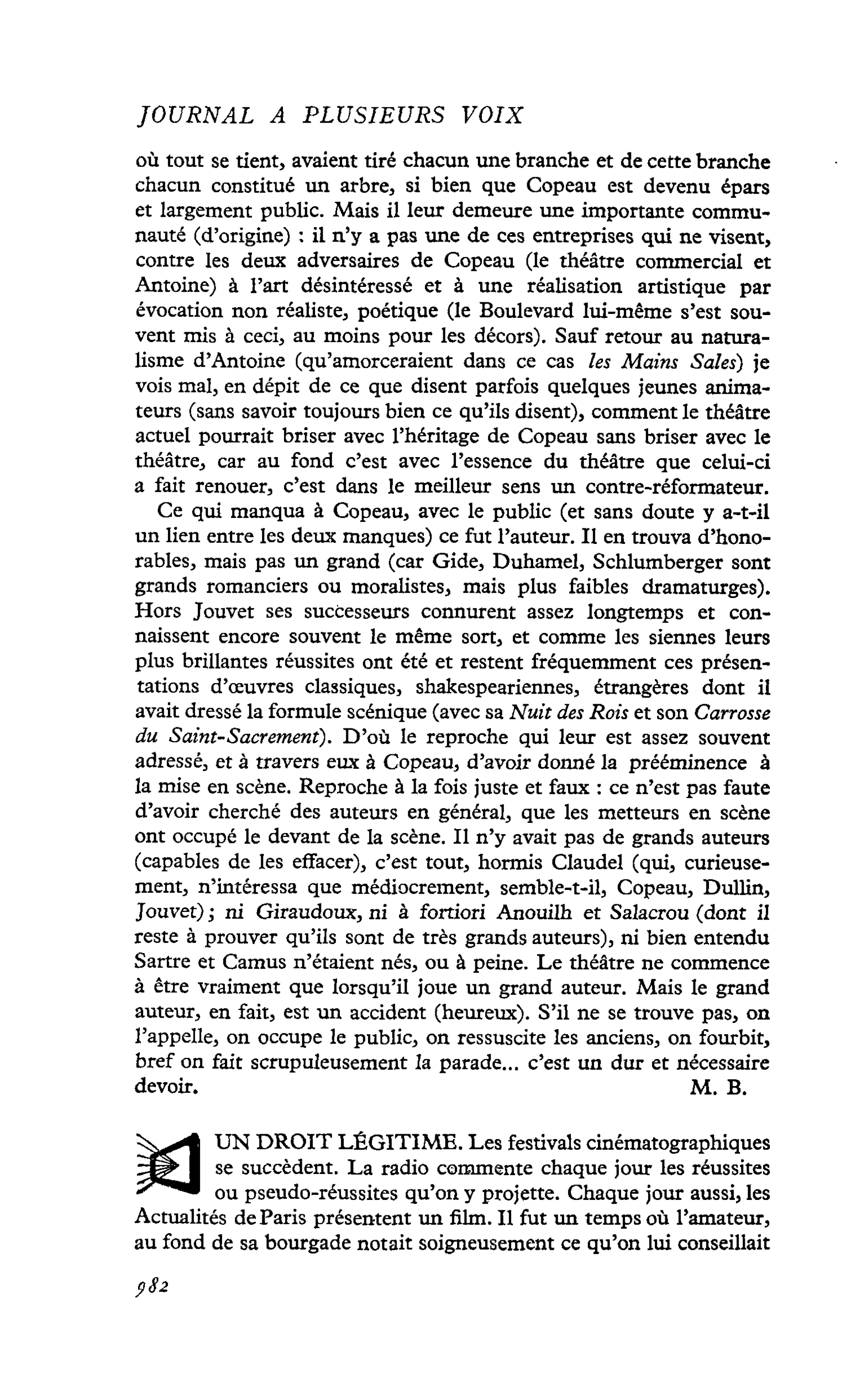 UN DROIT LÉGITIME