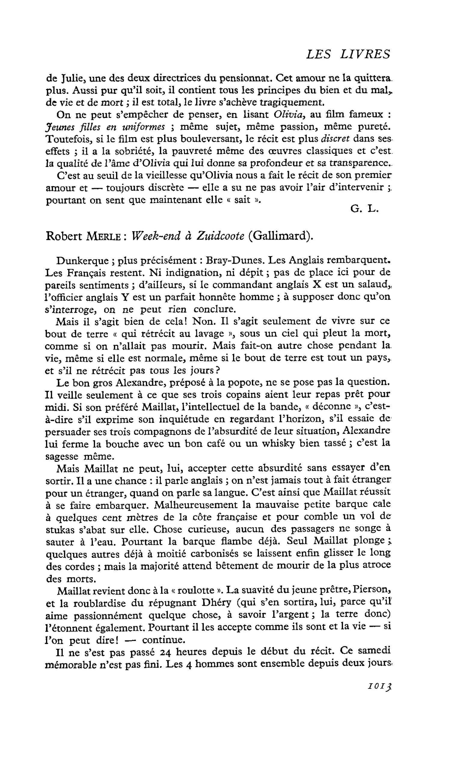 Robert Merle : Week-end à Ziddcoote