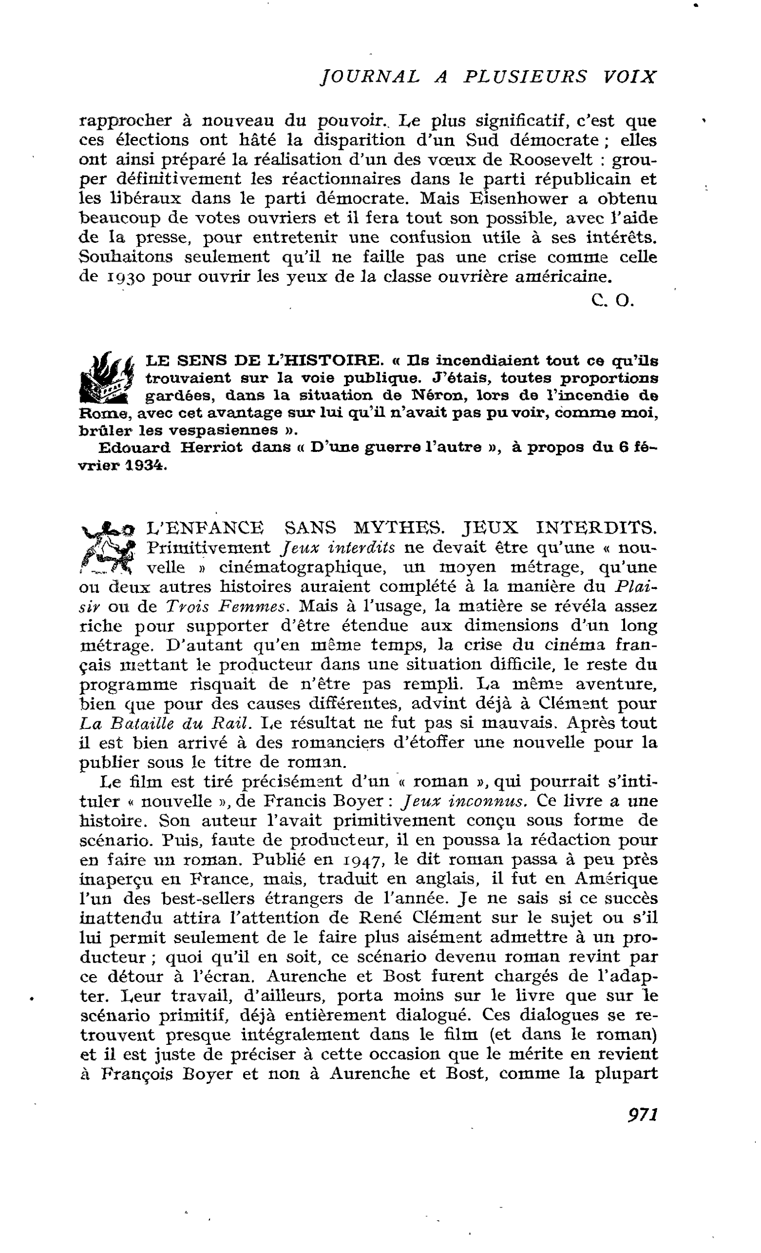 L’ENFANCE SANS MYTHES. JEUX INTERDITS