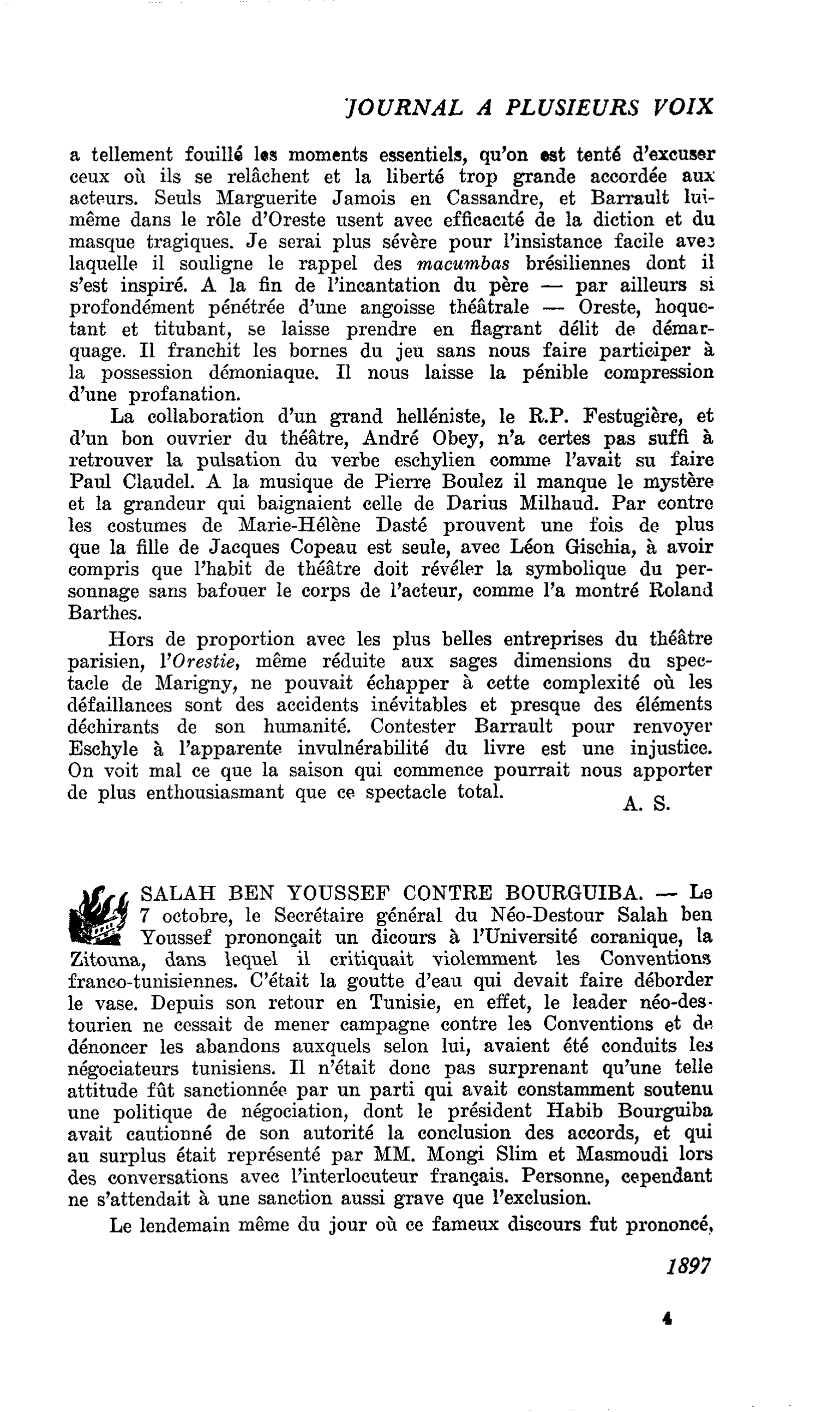 SALAH BEN YOUSSEF CONTRE BOURGUIBA