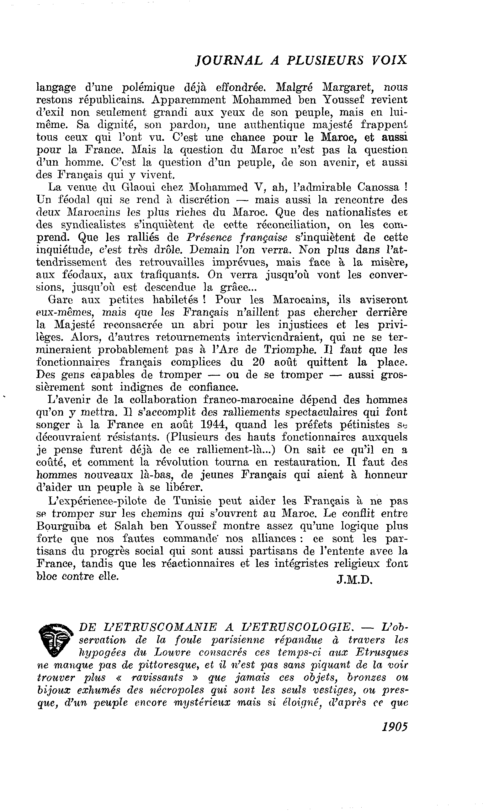 DE L’ETRUSCOMANIE A L’ETRUSCOLOGIE