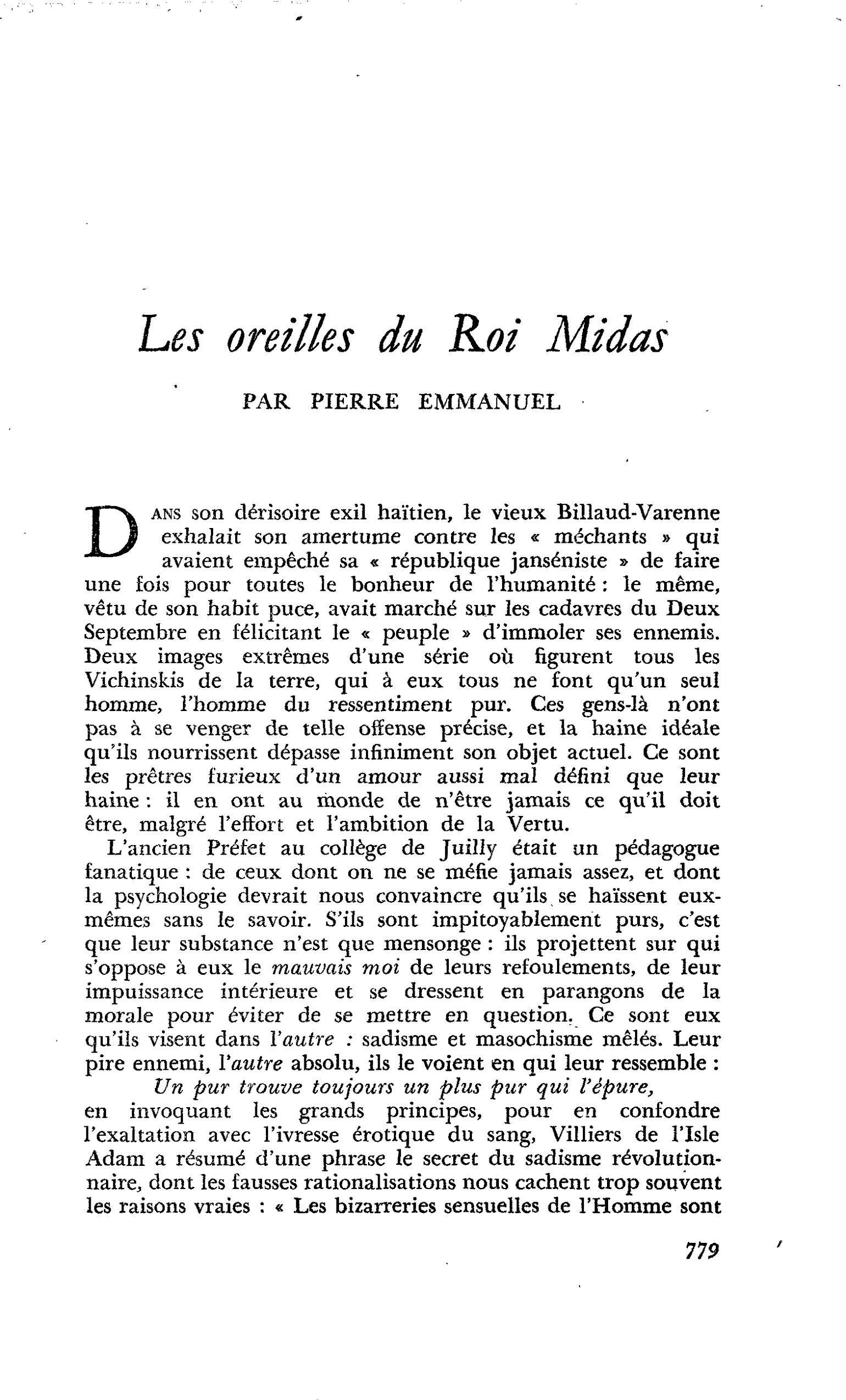 Les oreilles du Roi Midas