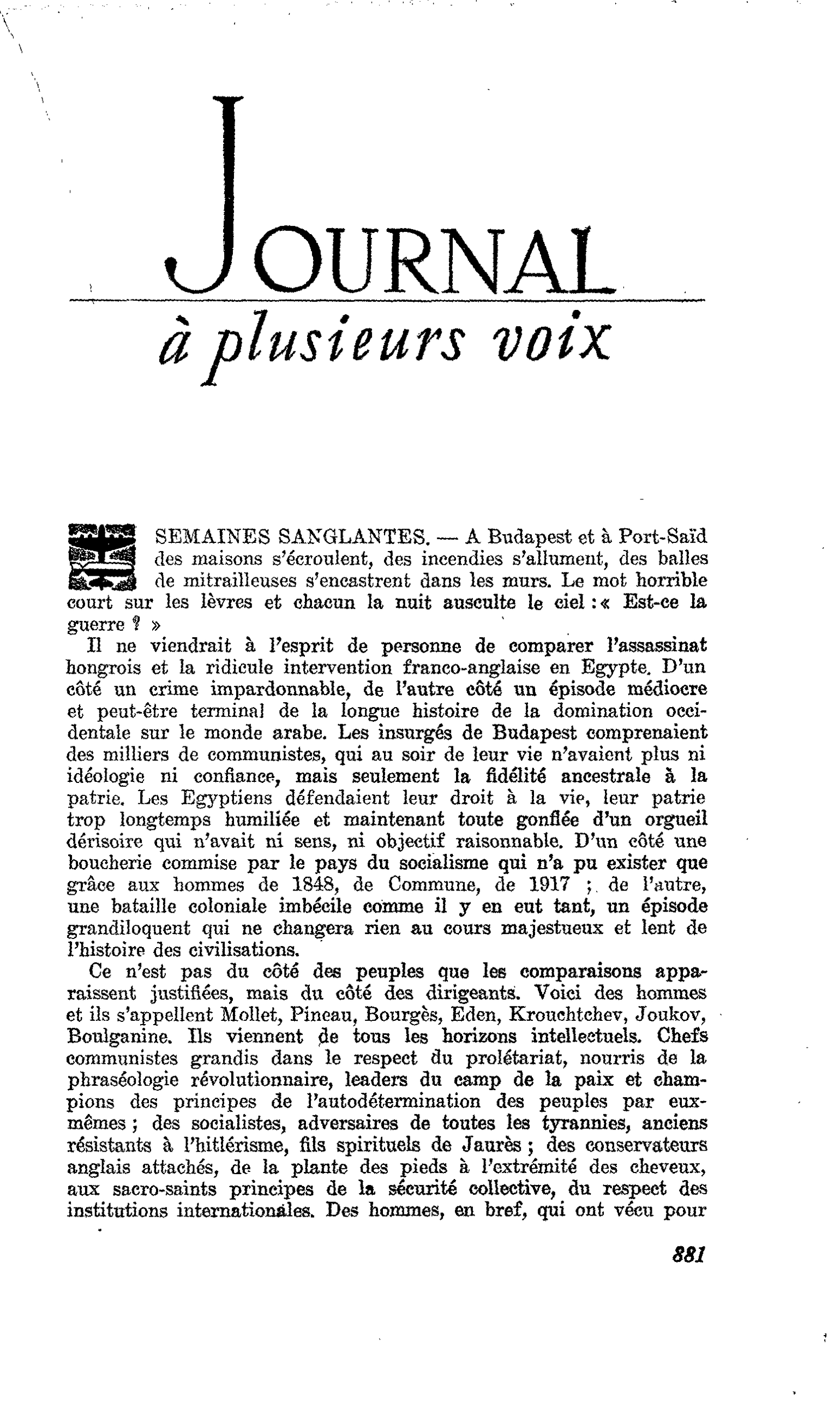 SEMAINES SANGLANTES