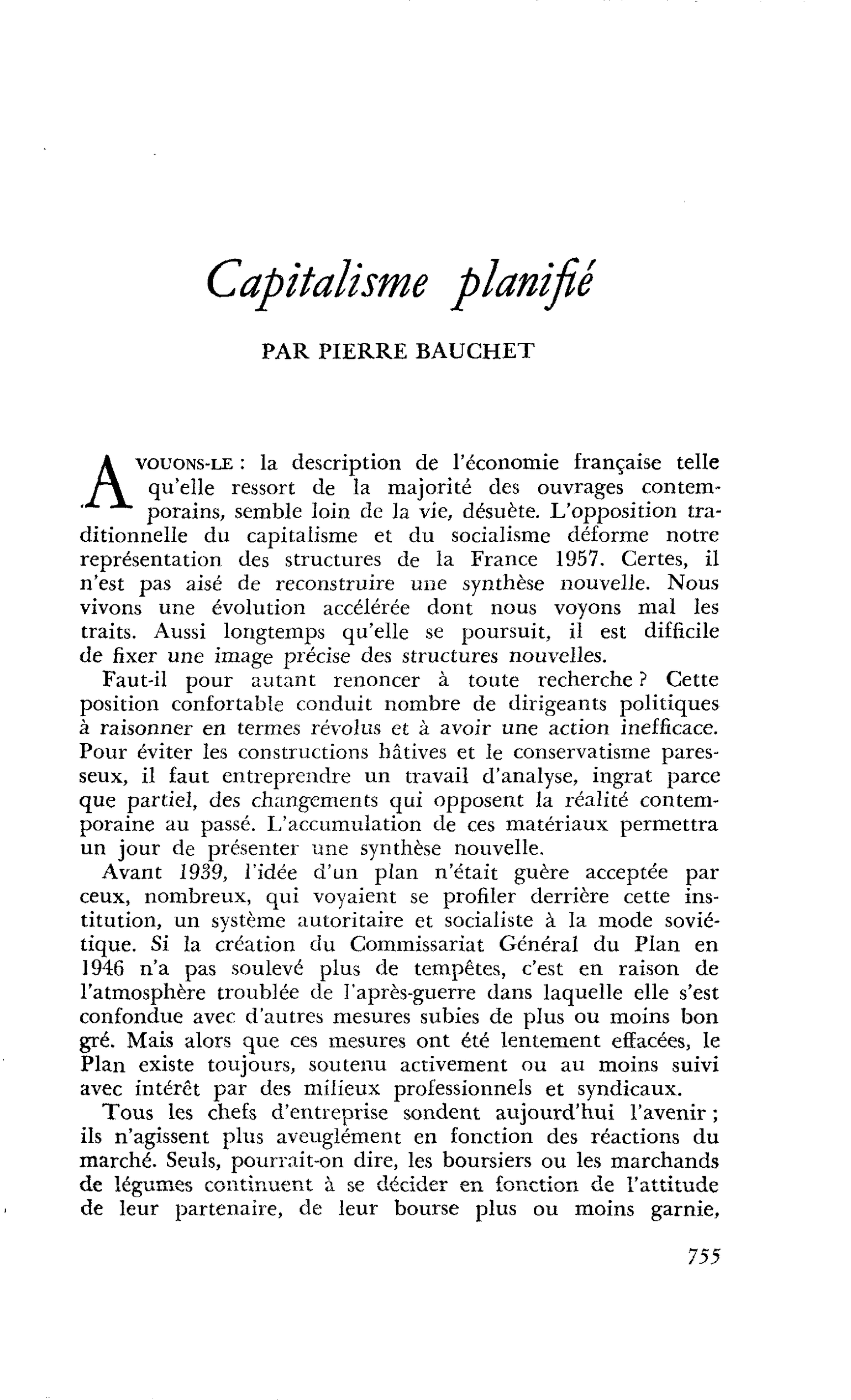 Capitalisme planifié