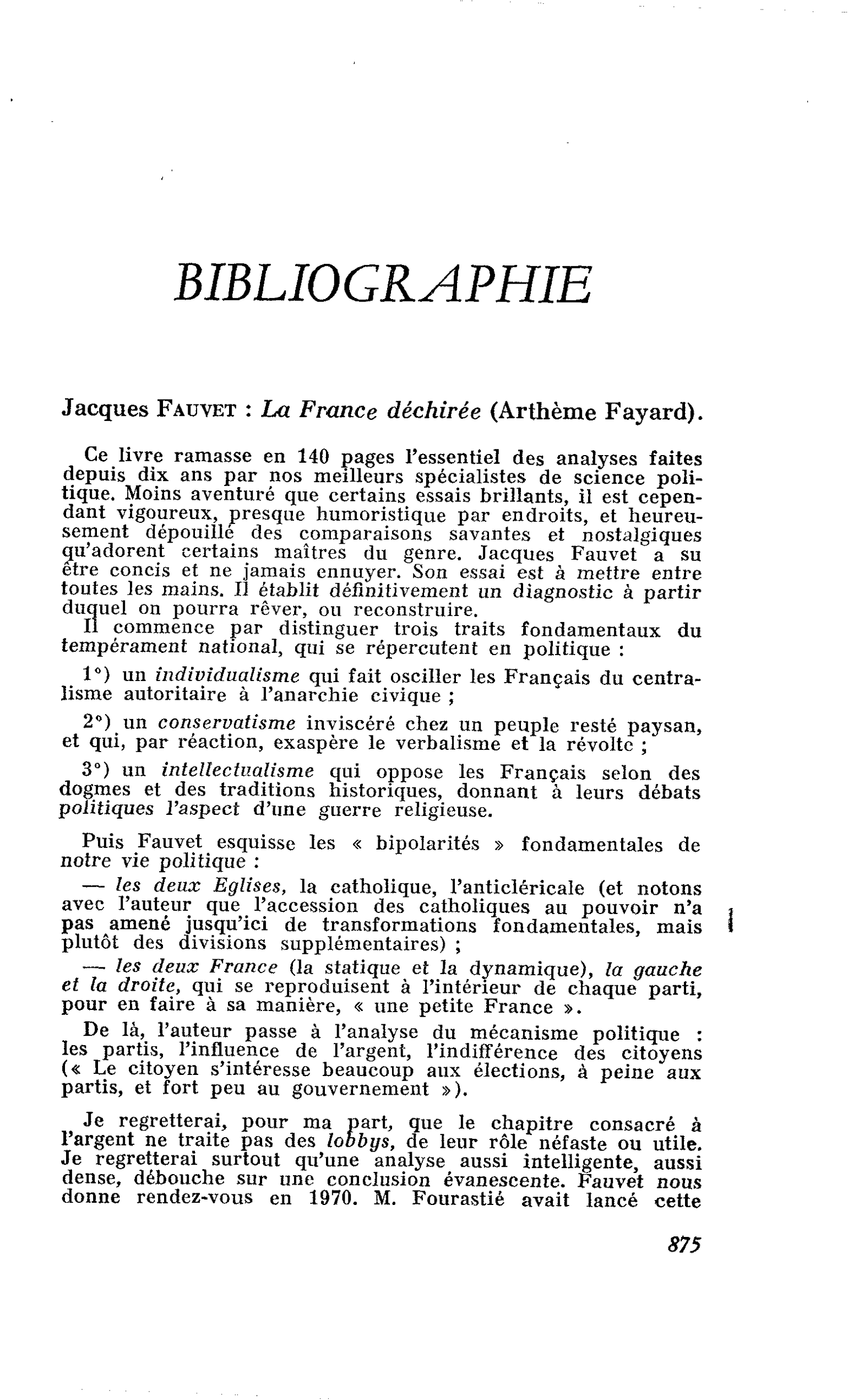 BIBLIOGRAPHIE