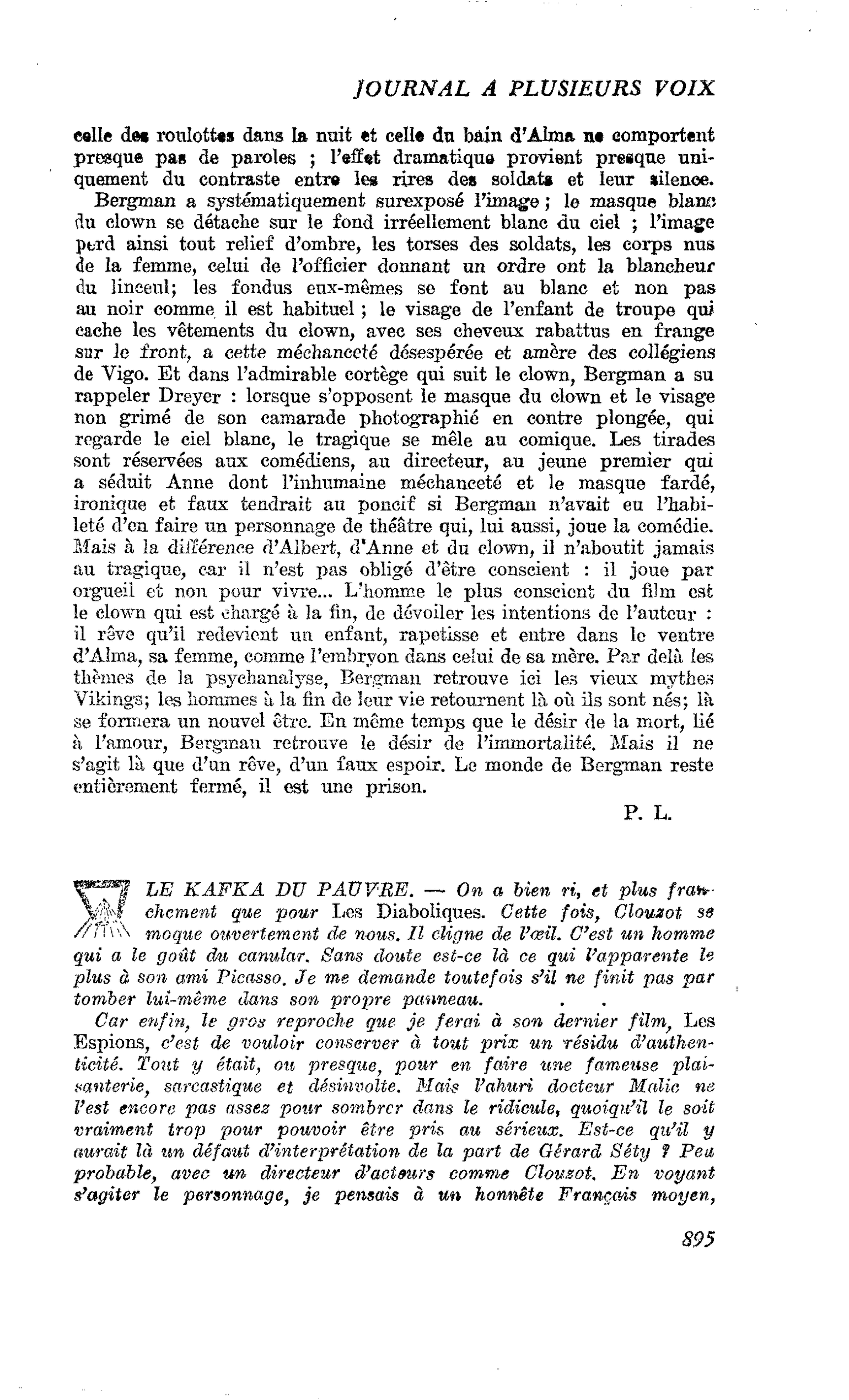 LE KAFKA DU PAUVRE