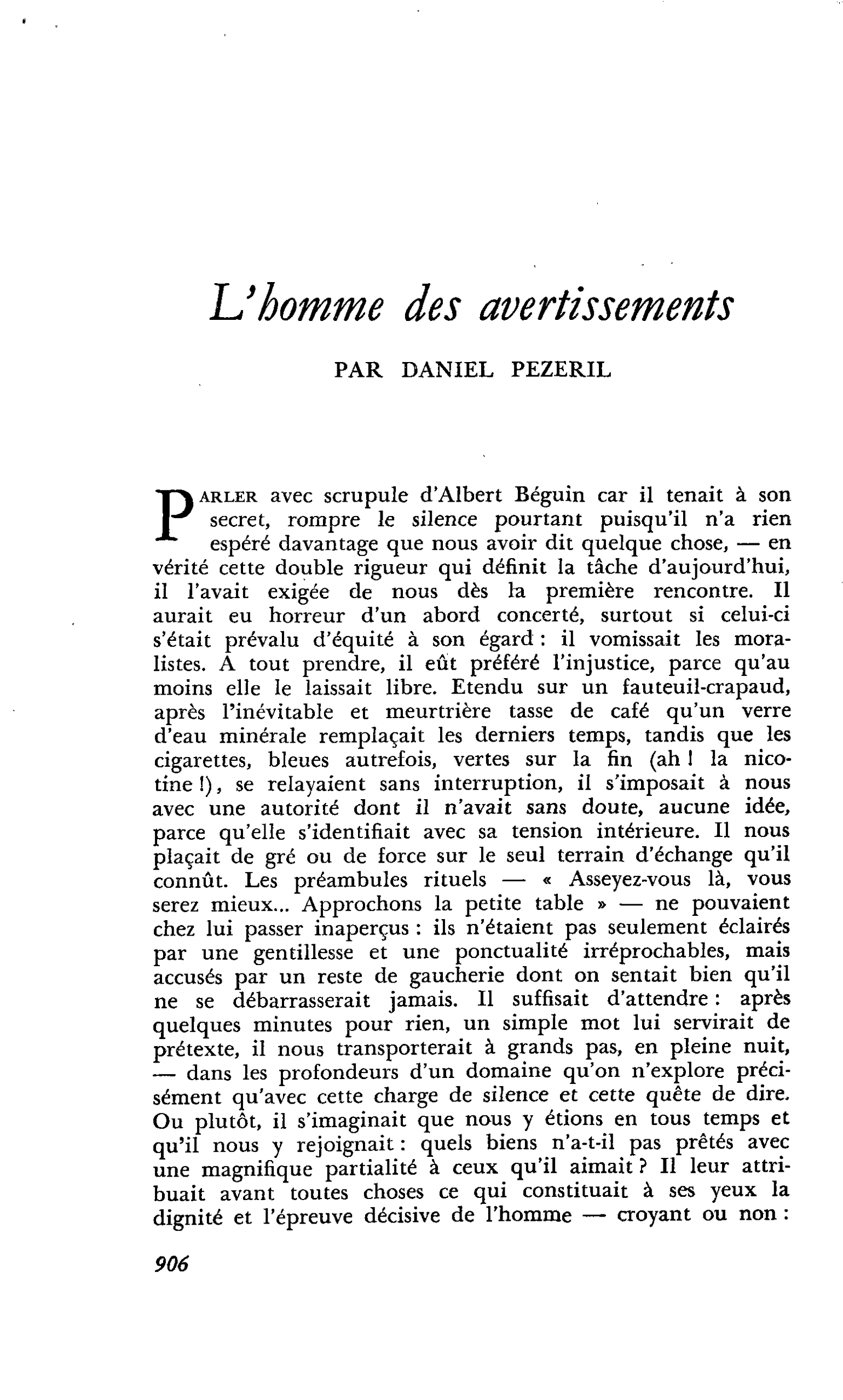 L’homme des avertissements