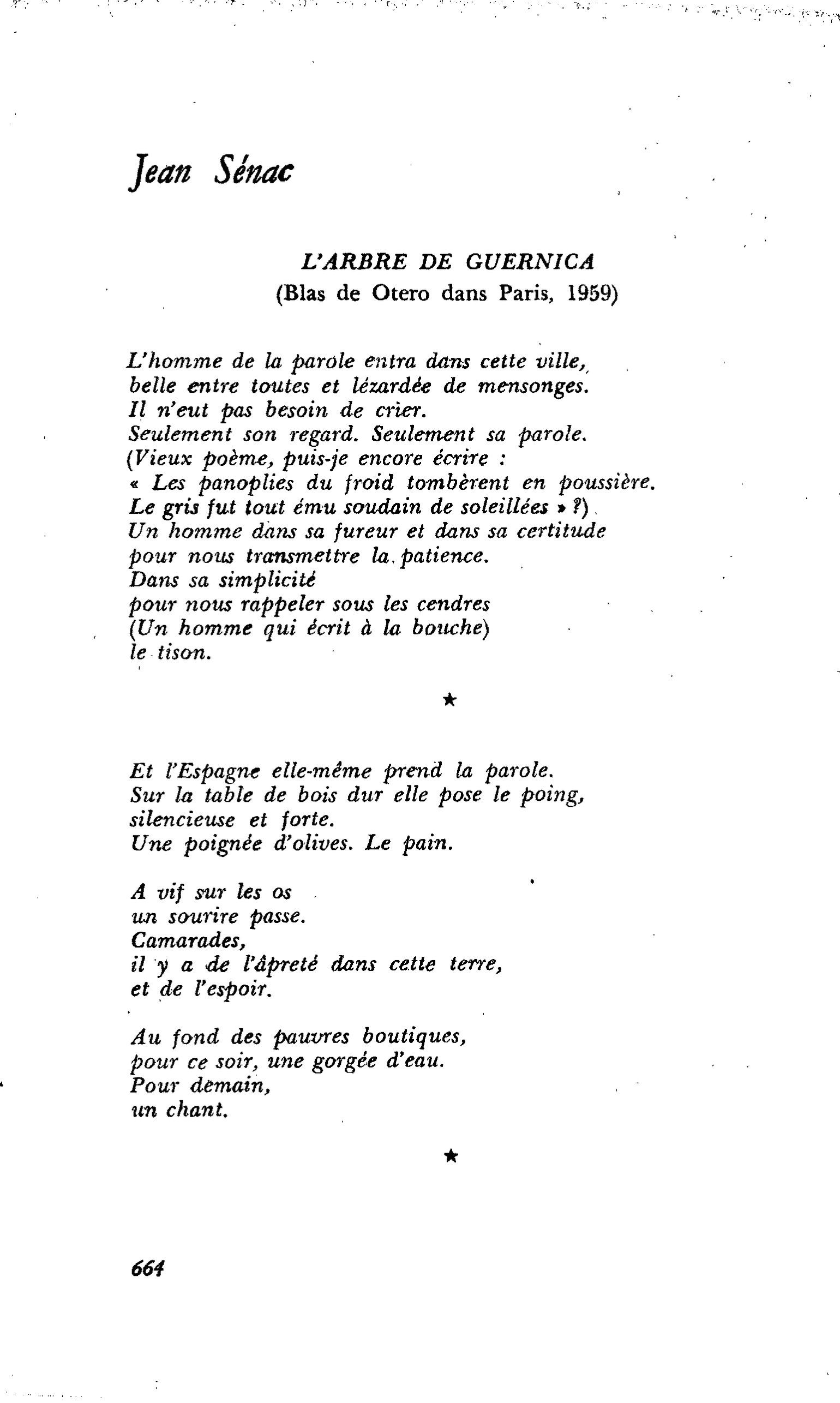 POÈMES : Jean Sénac