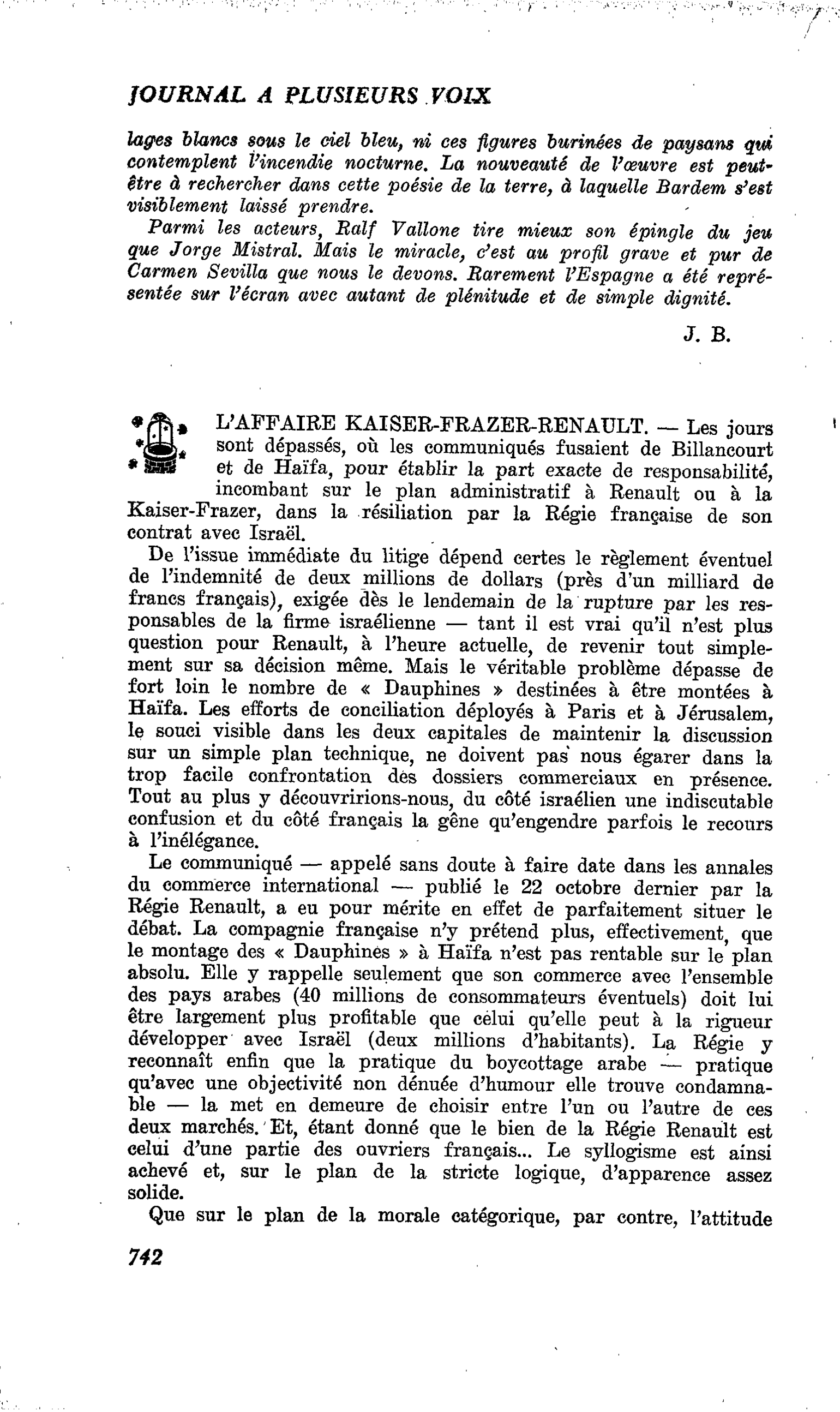 L’AFFAIRE KAISER-FRAZER-RENAULT