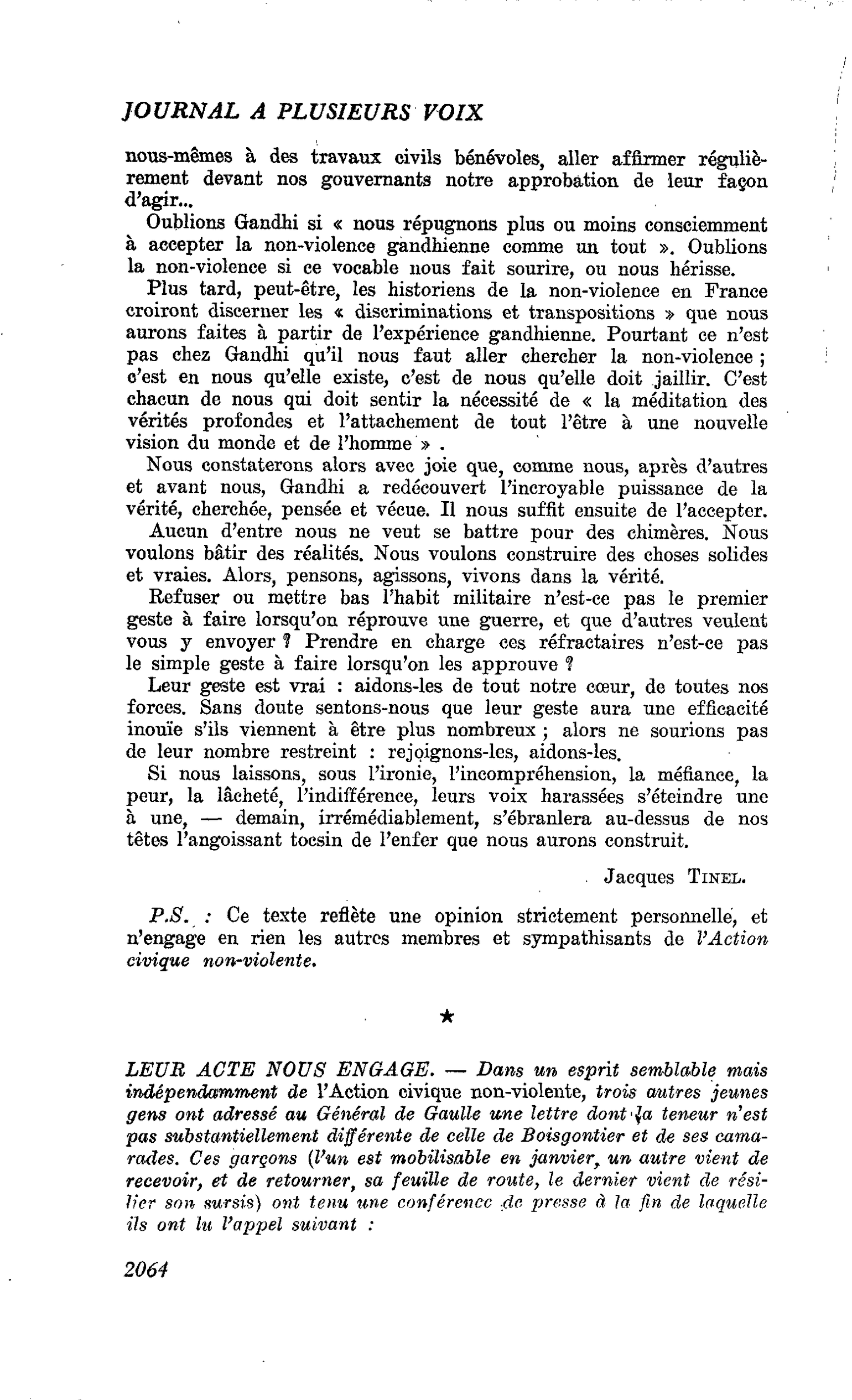 LEUR ACTE NOUS ENGAGE