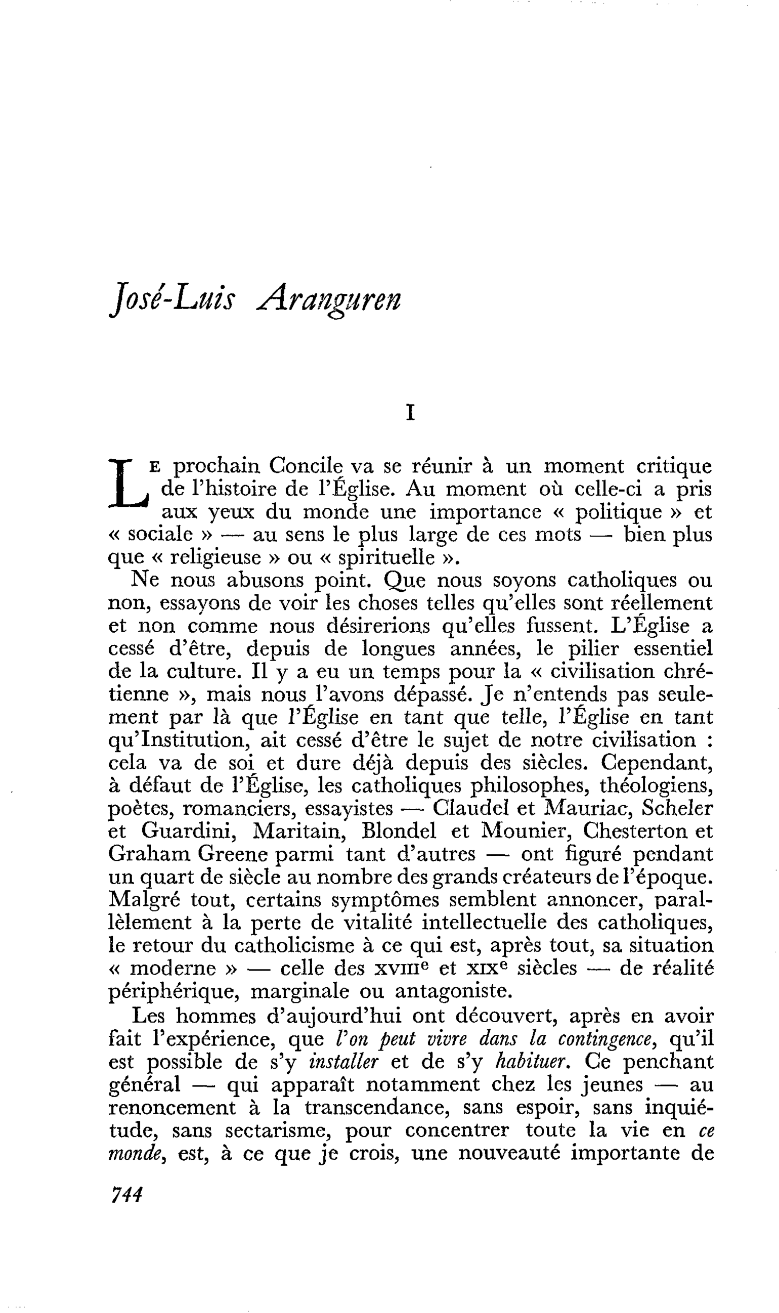 José-Luis Aranguren