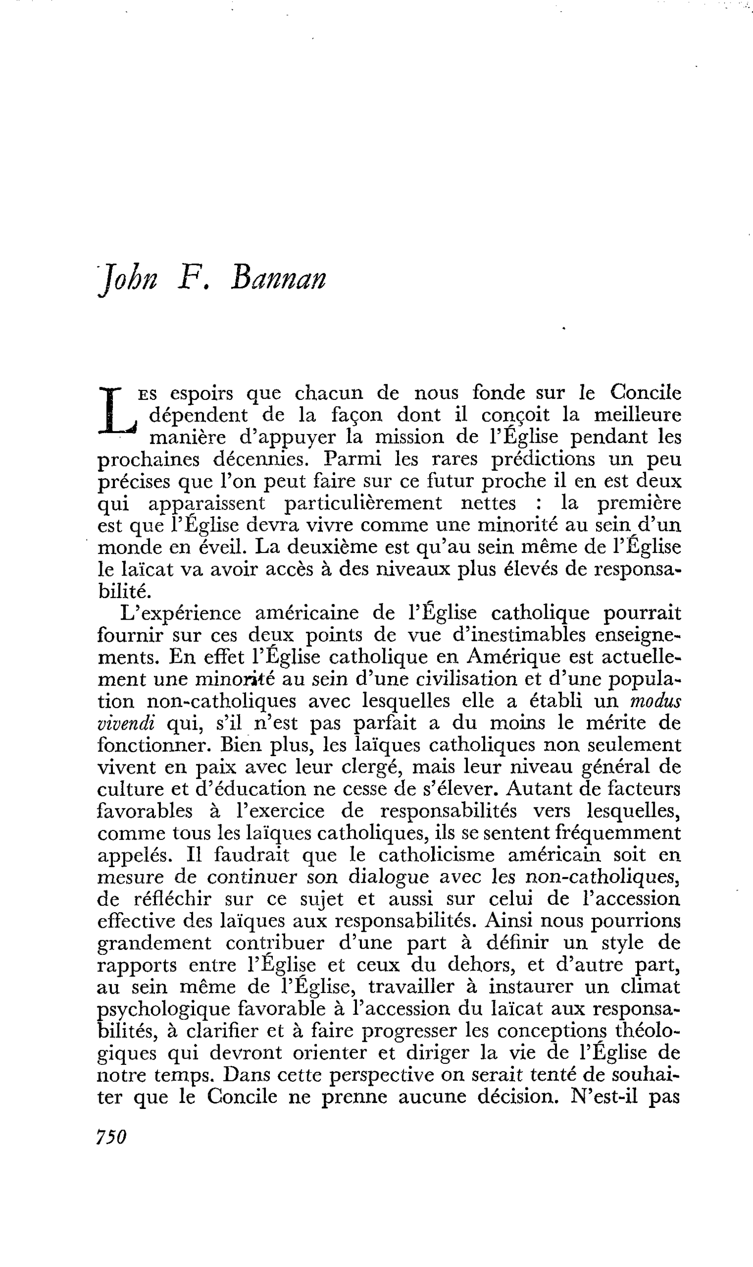 John F. Bannan