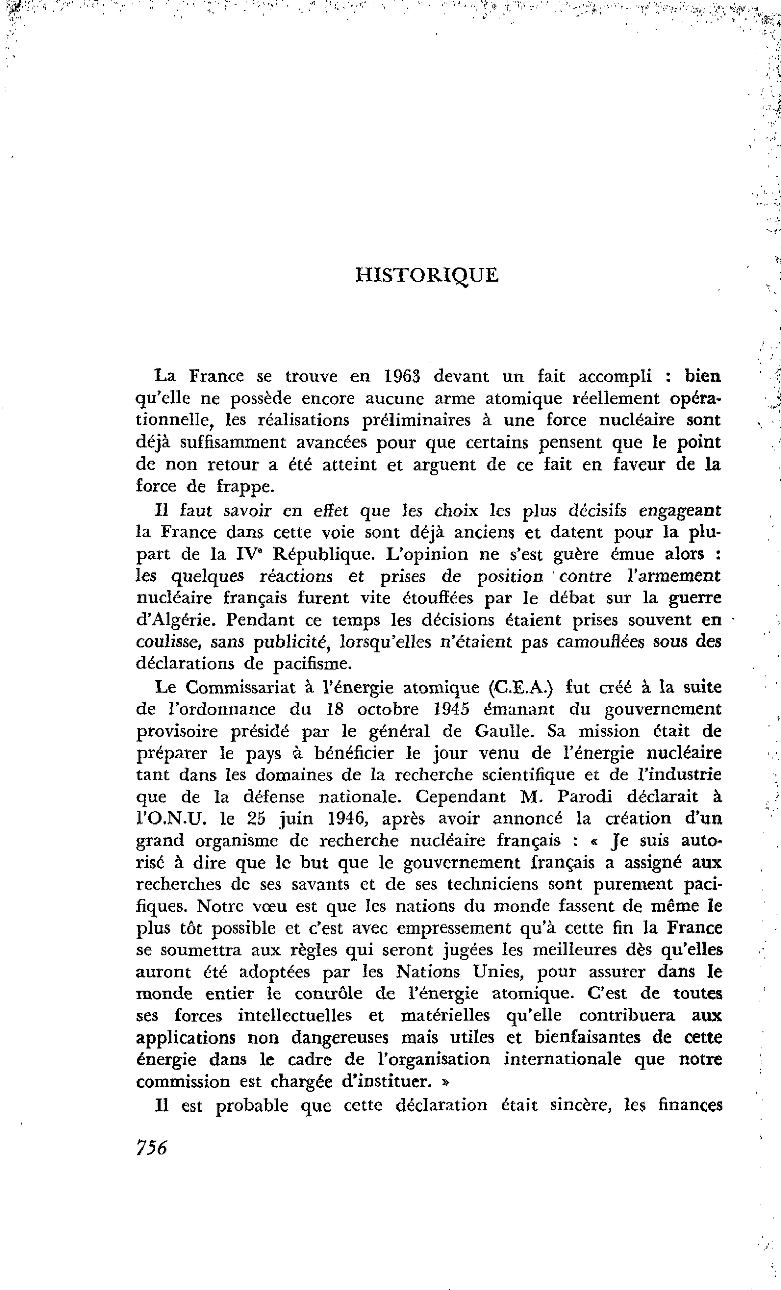 HISTORIQUE