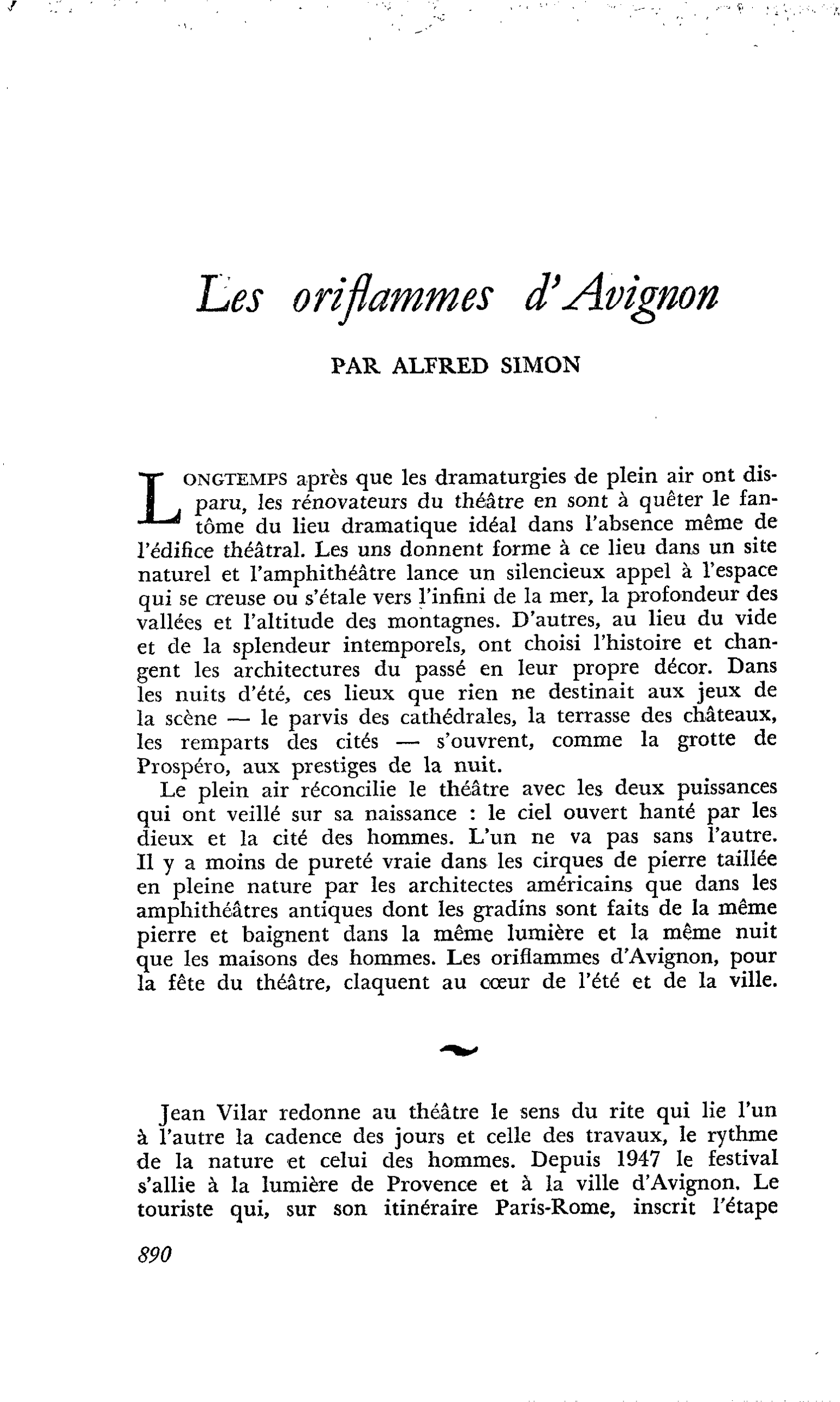 Les oriflammes d’Avignon