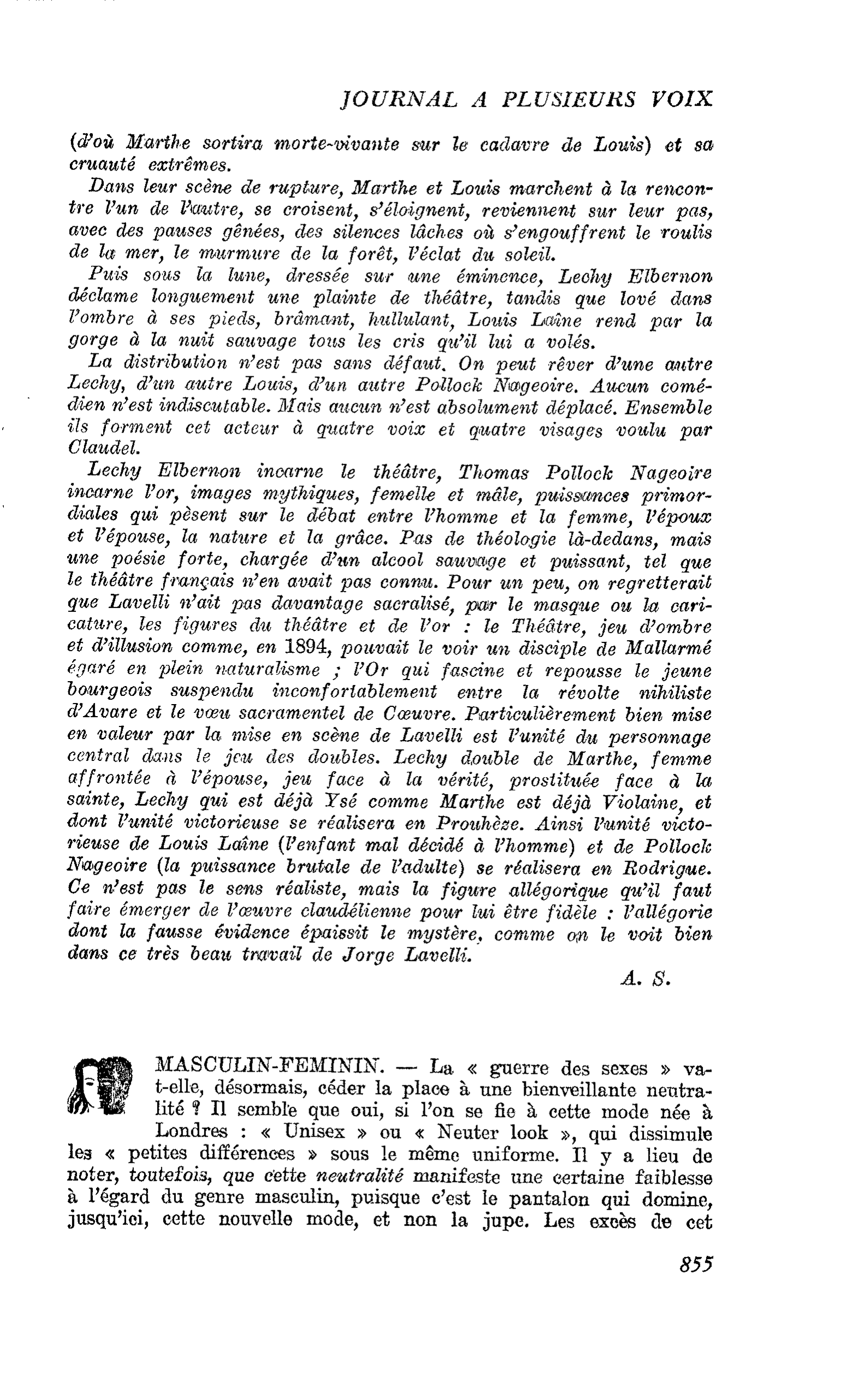 MASCULIN-FEMININ