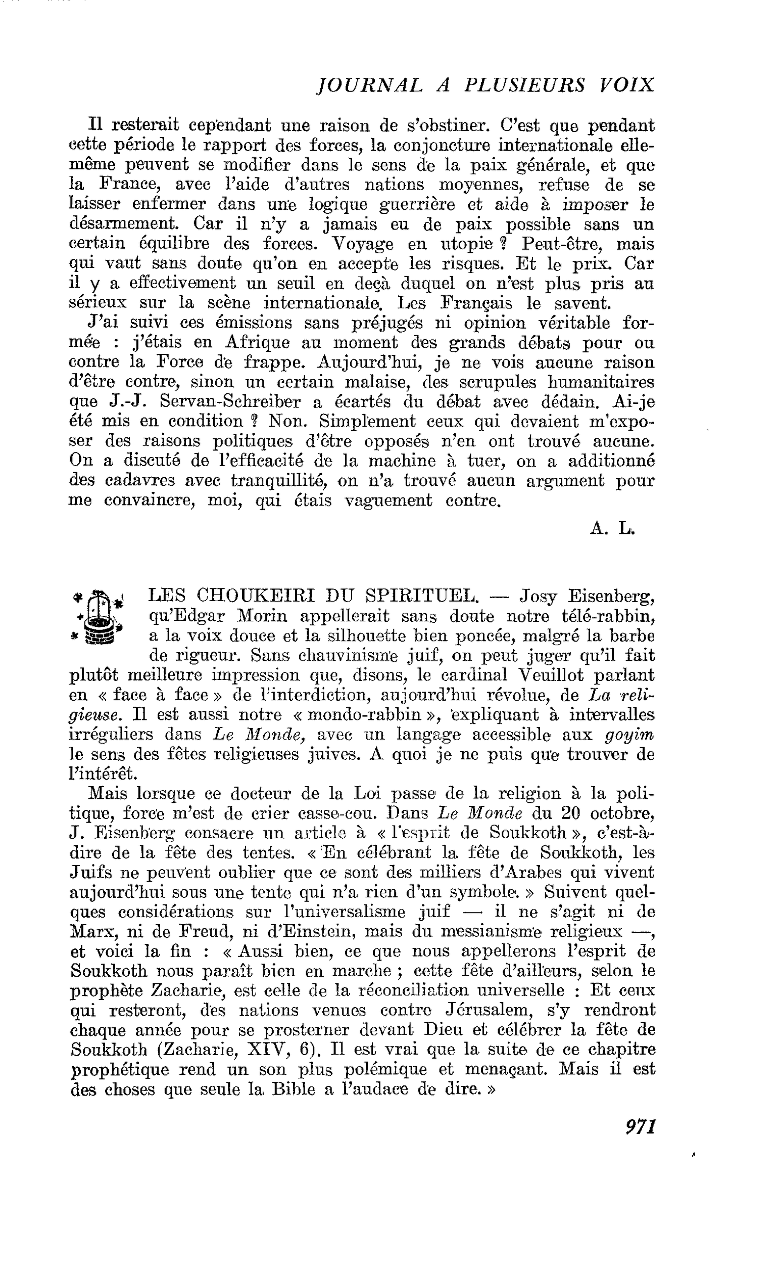 LES CHOUKEIRI DU SPIRITUEL
