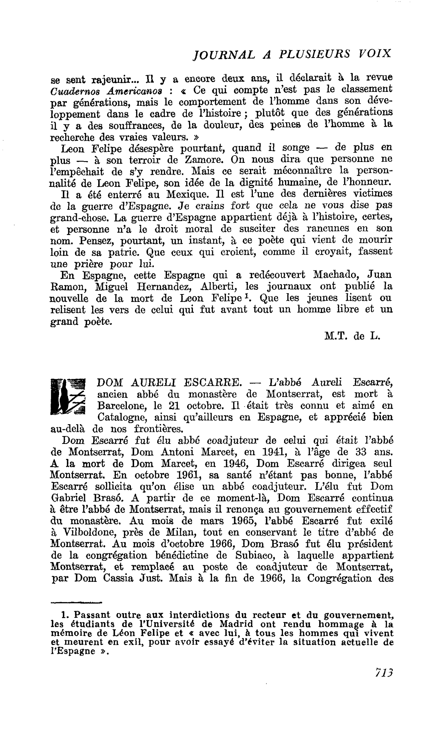 DOM AURELI ESCARRE