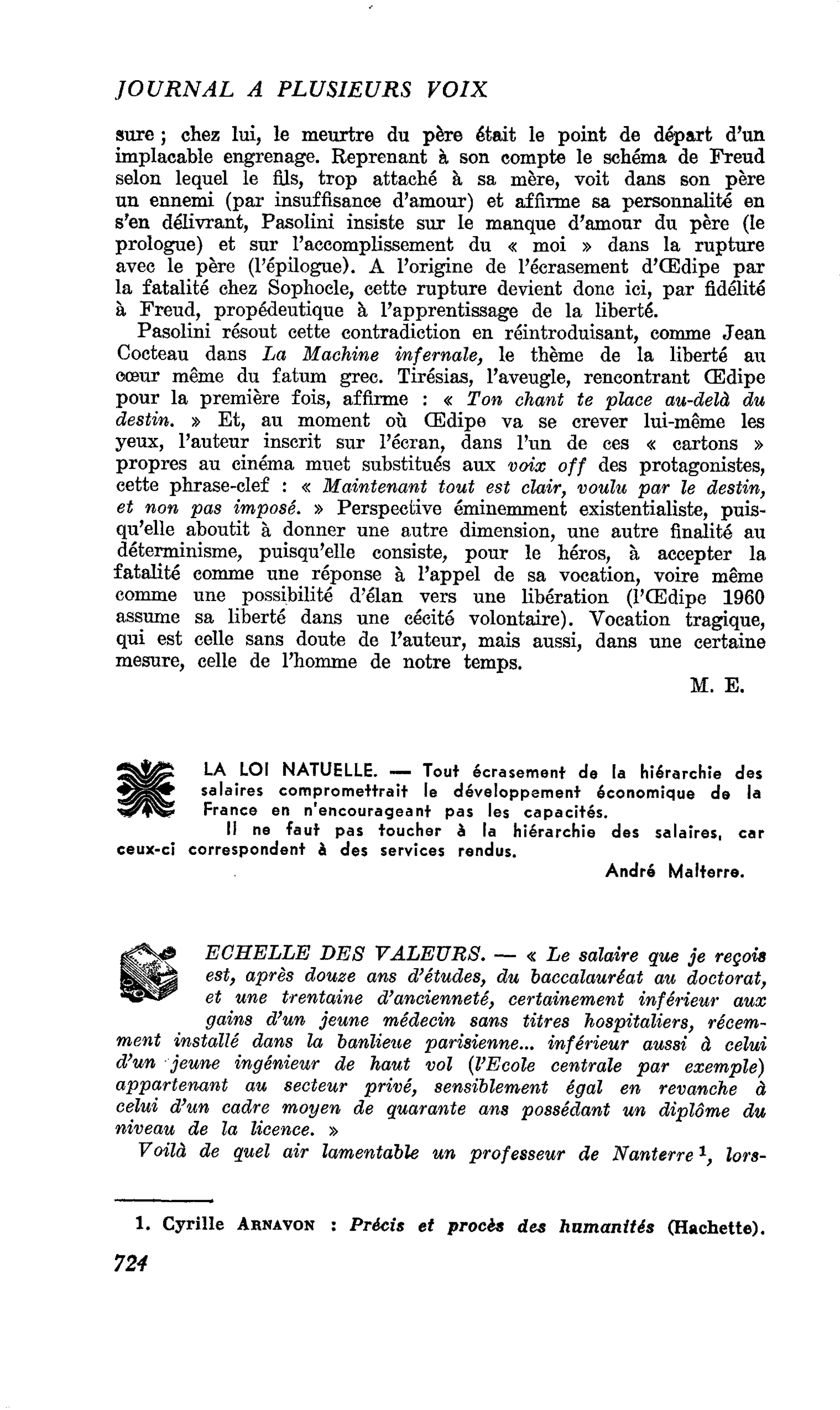LA LOI NATUELLE