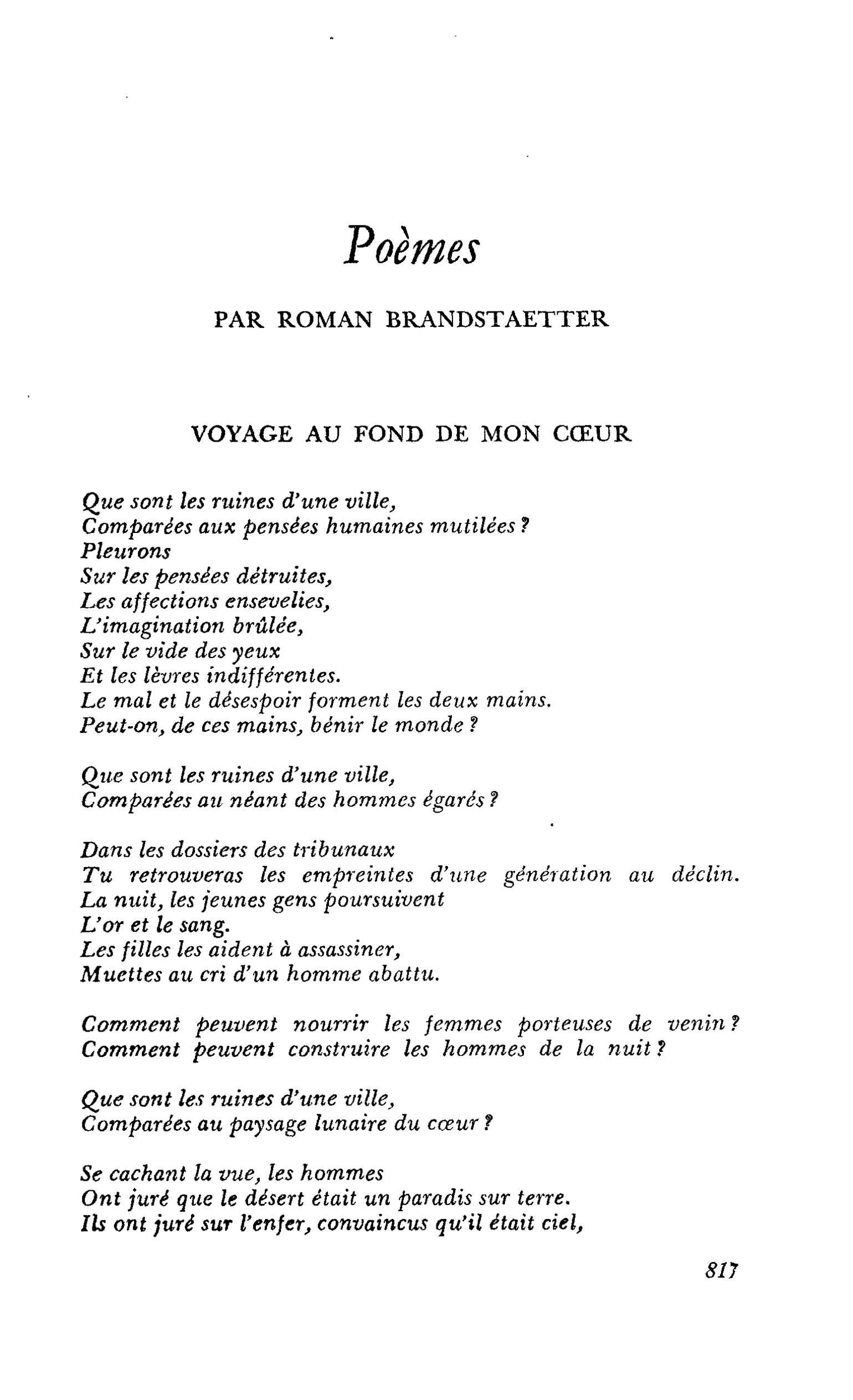 Poèmes