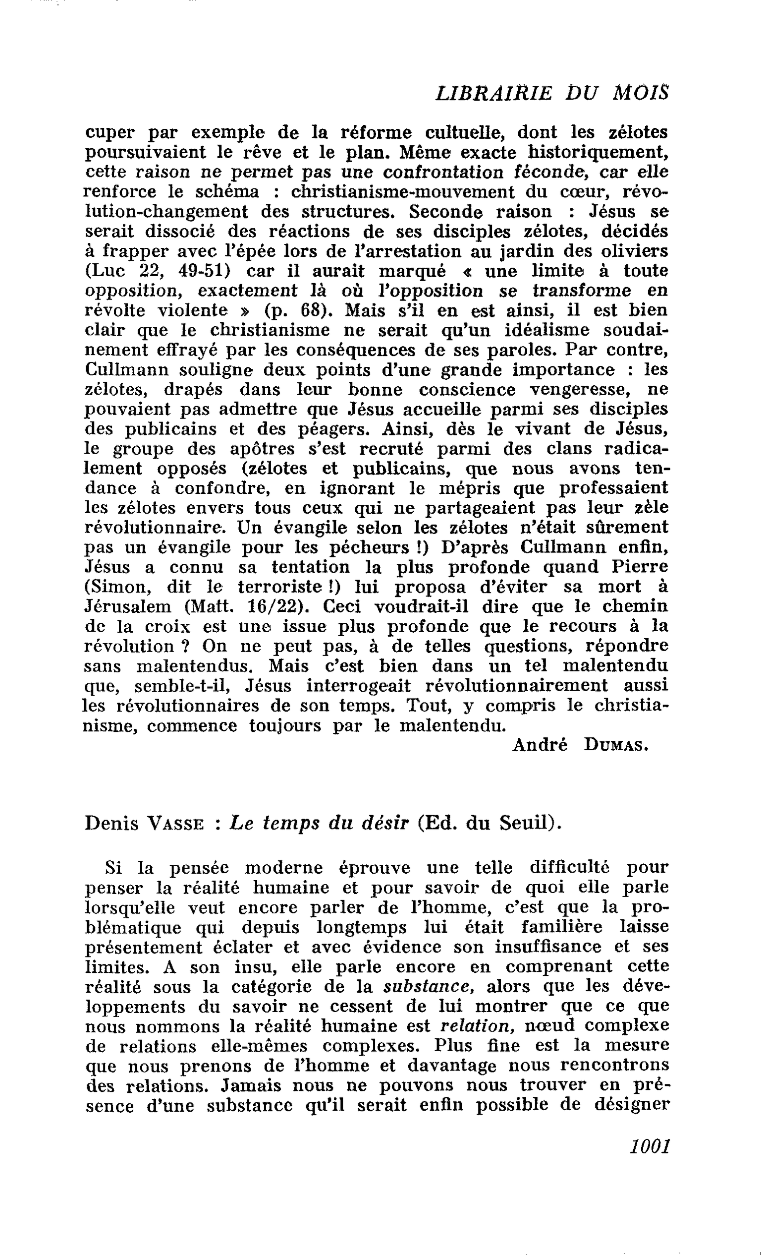 Denis Vasse : Le temps du désir