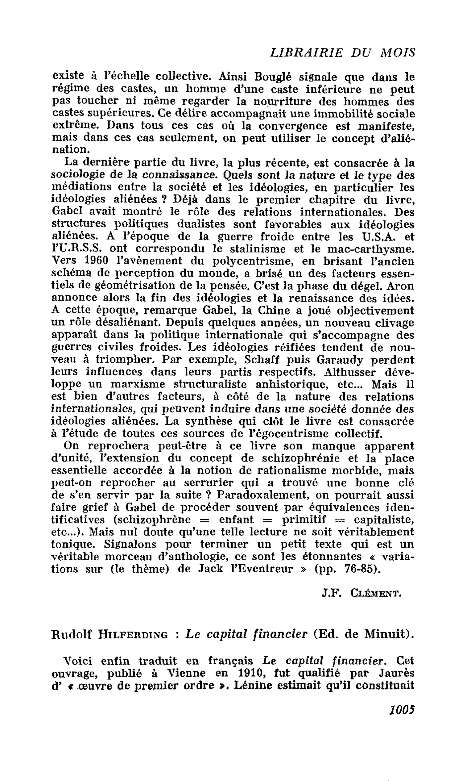 Rudolf Hilferding : Le capital financier