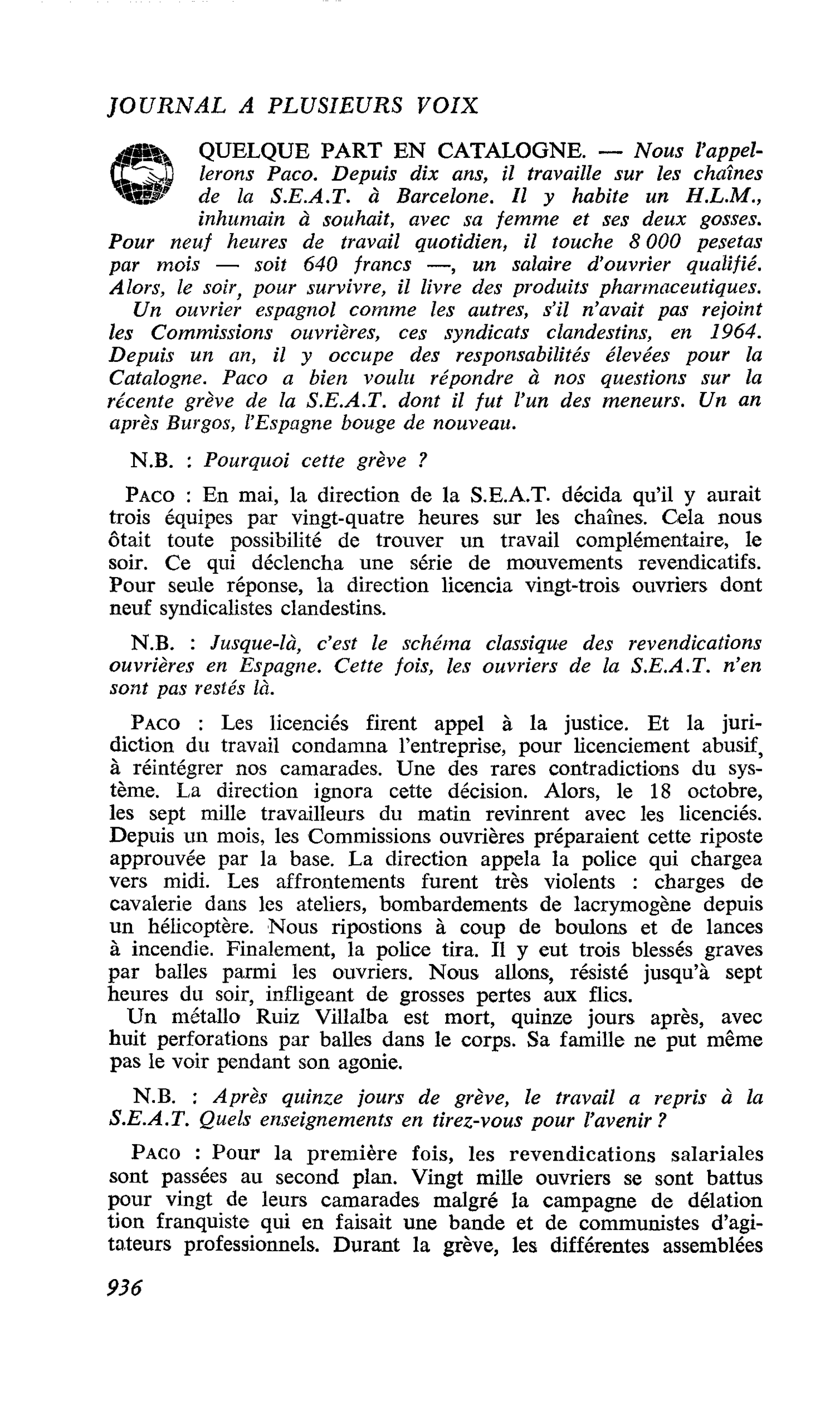 QUELQUE PART EN CATALOGNE