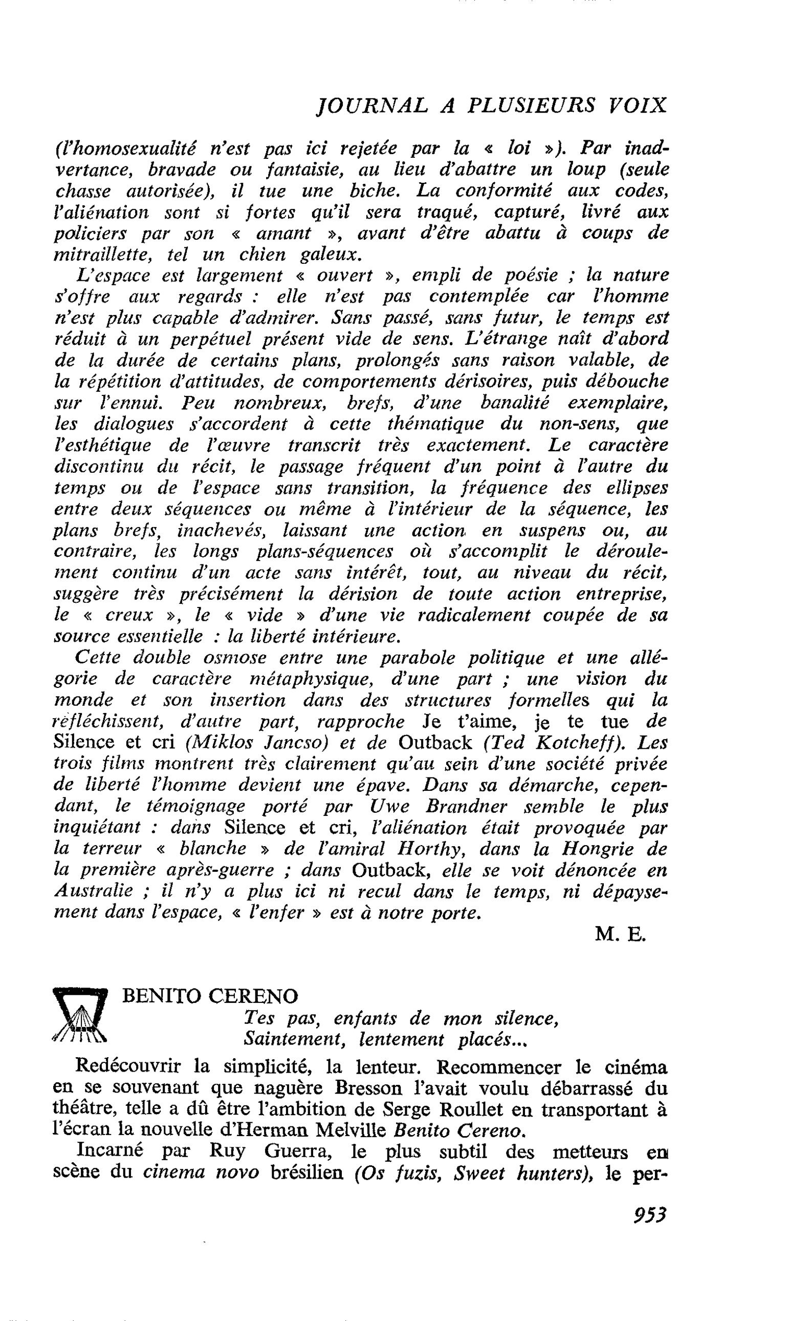 BENITO CERENO
