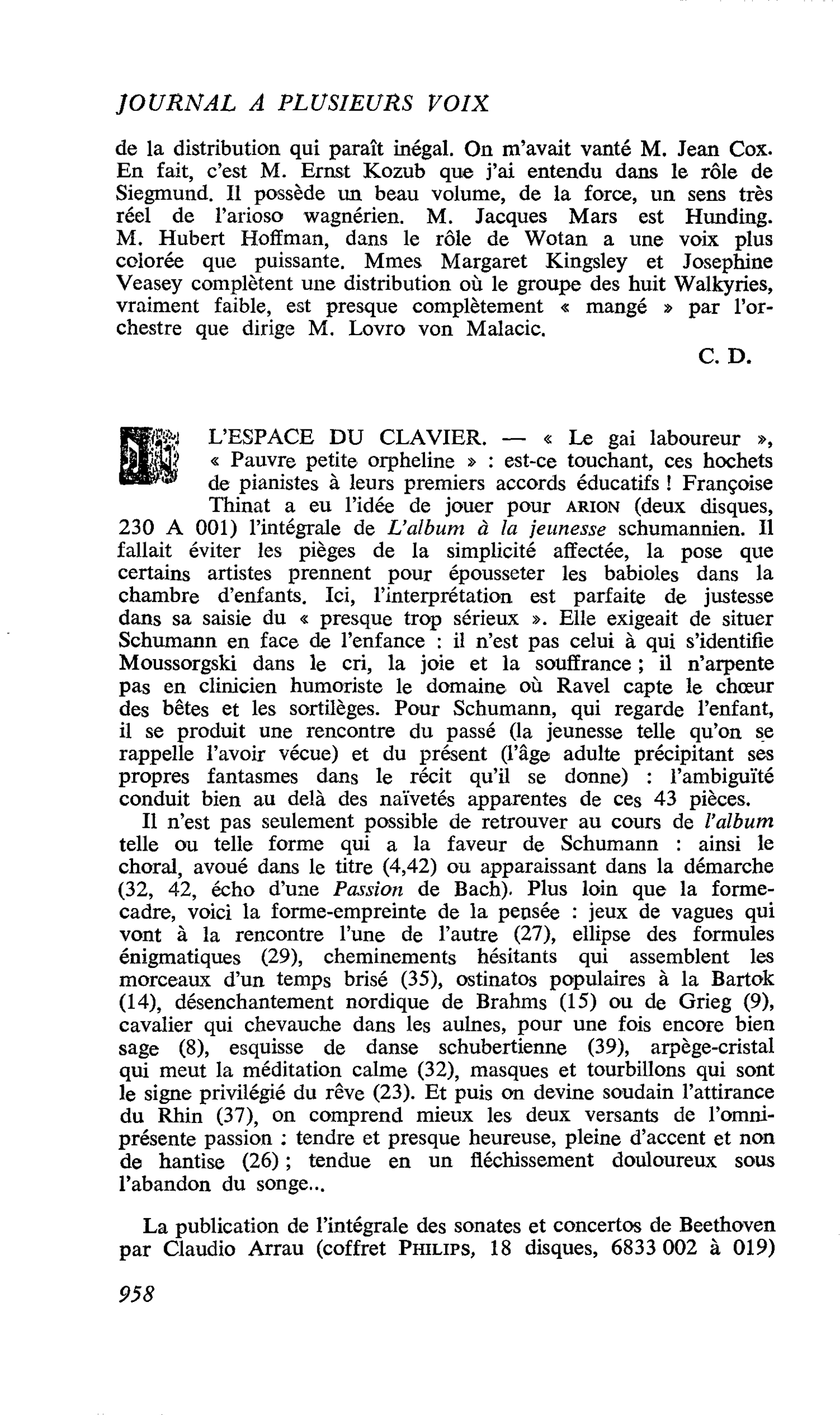 L’ESPACE DU CLAVIER