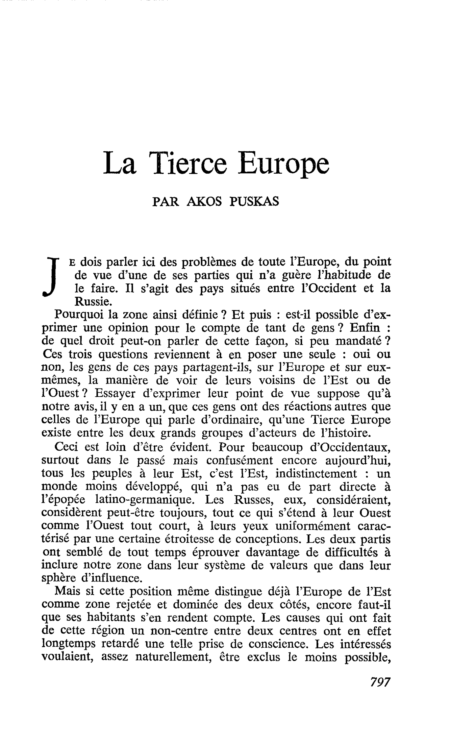 La Tierce Europe