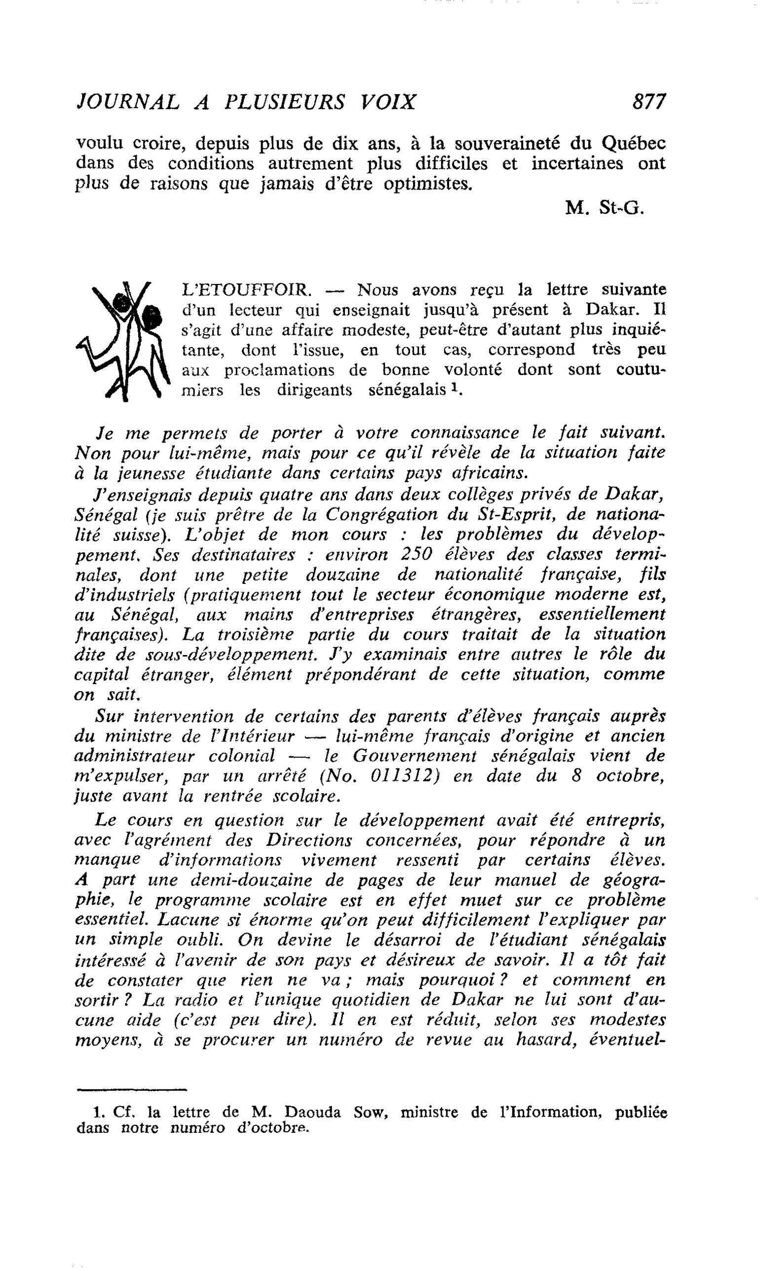L’ETOUFFOIR