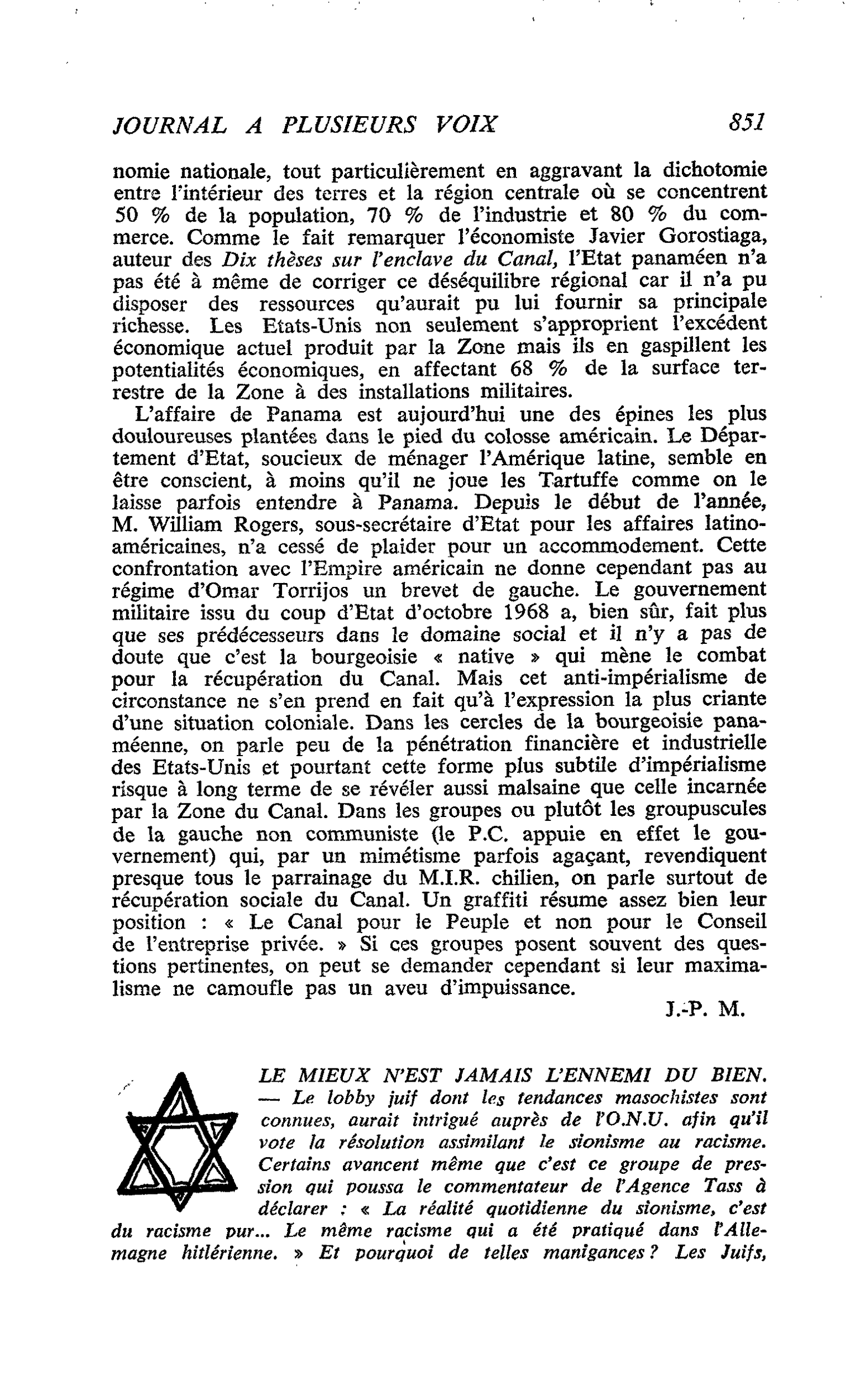 LE MIEUX N’EST JAMAIS L’ENNEMI DU BIEN