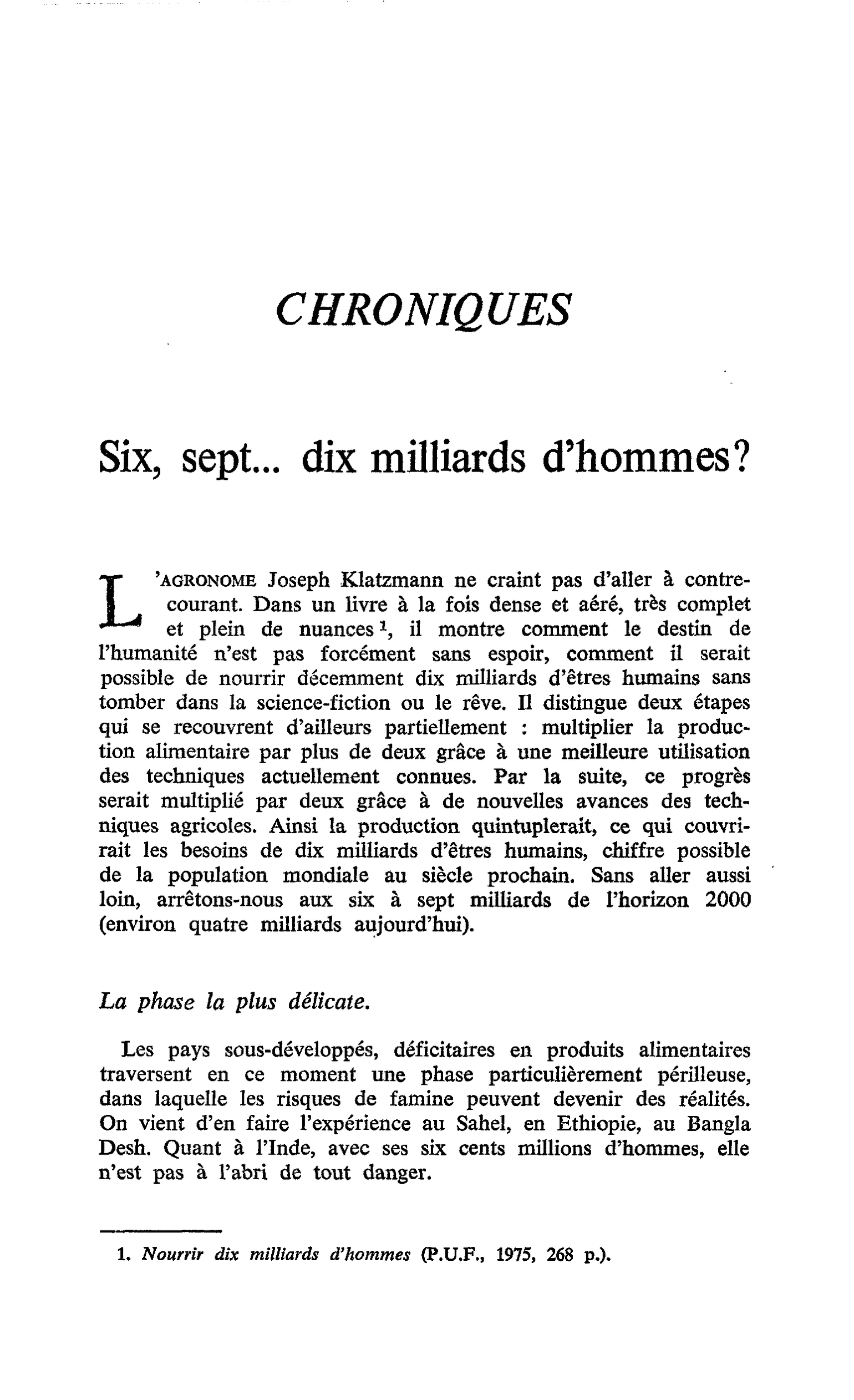 Six, sept… dix milliards d’hommes ?