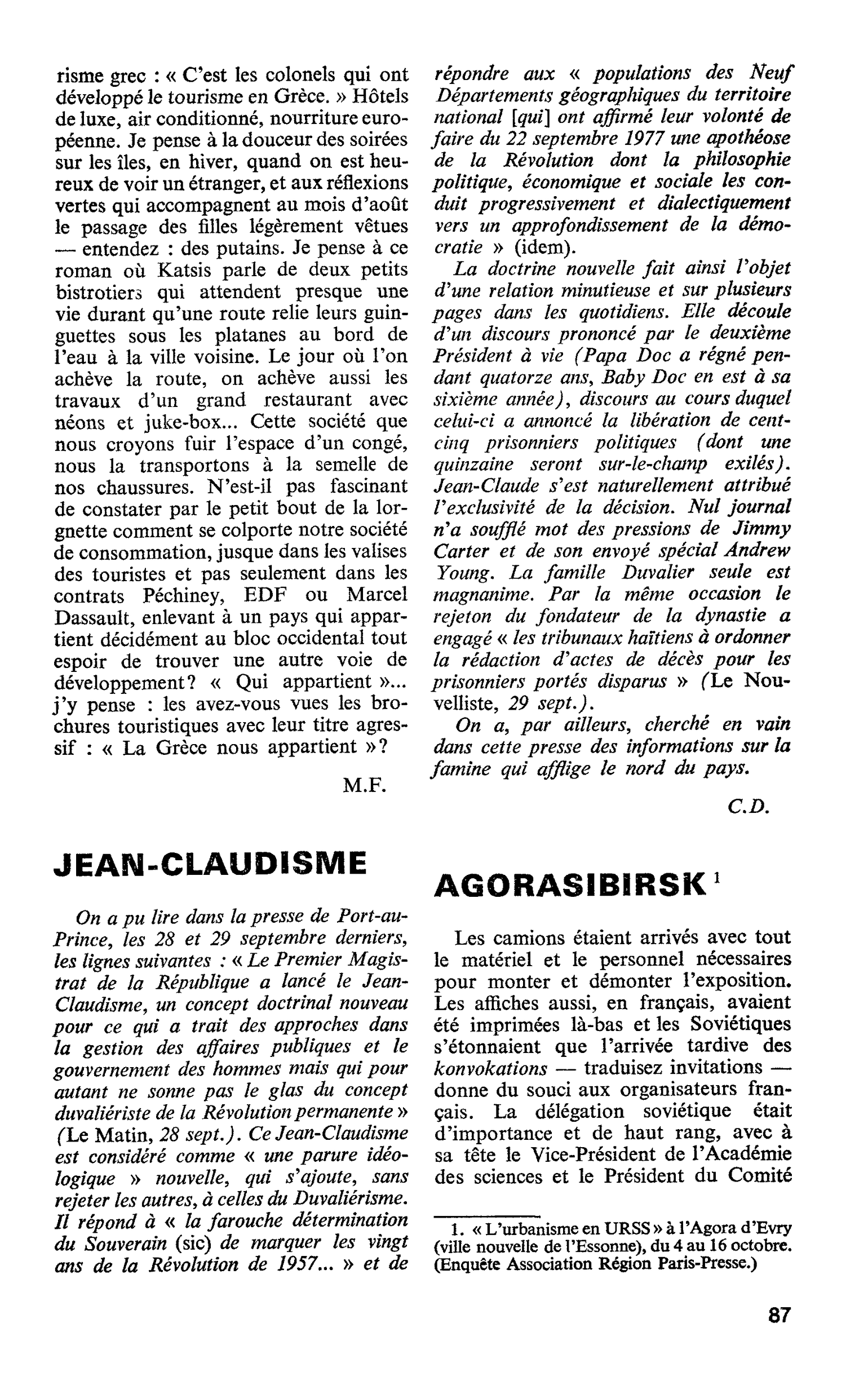 JEAN-CLAUDISME