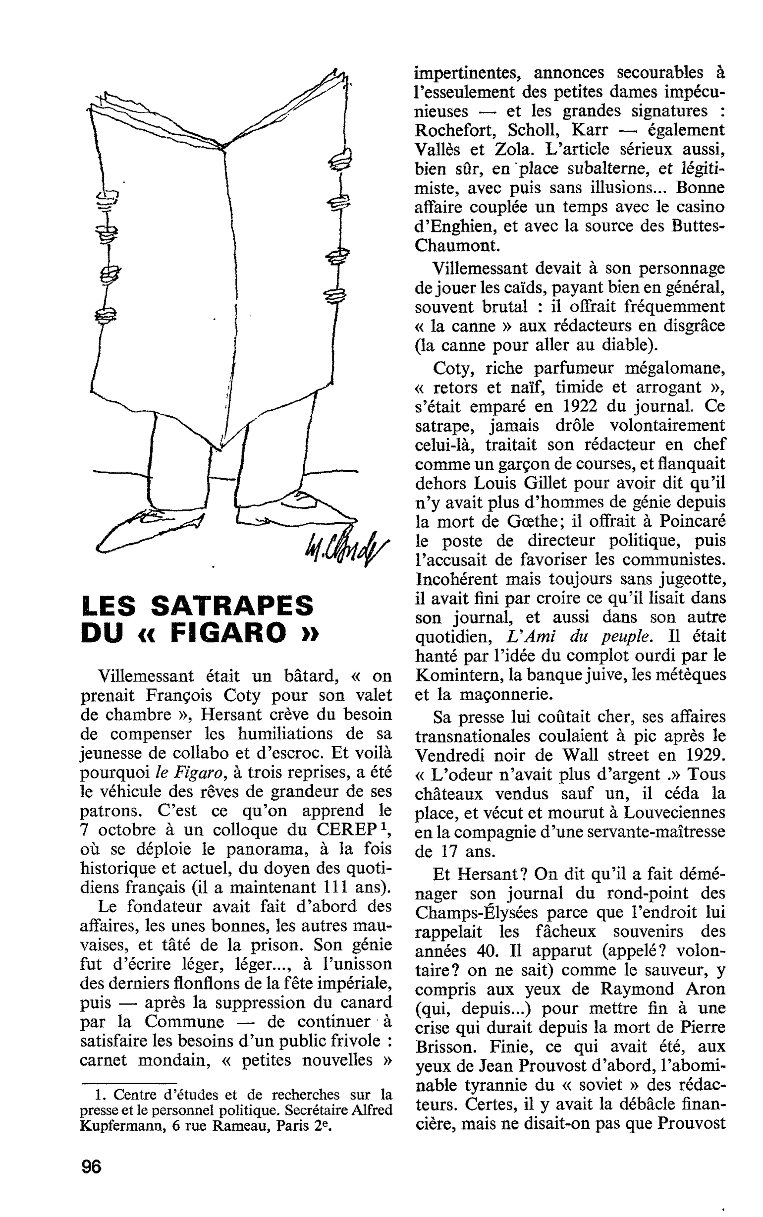 LES SATRAPES DU « FIGARO »