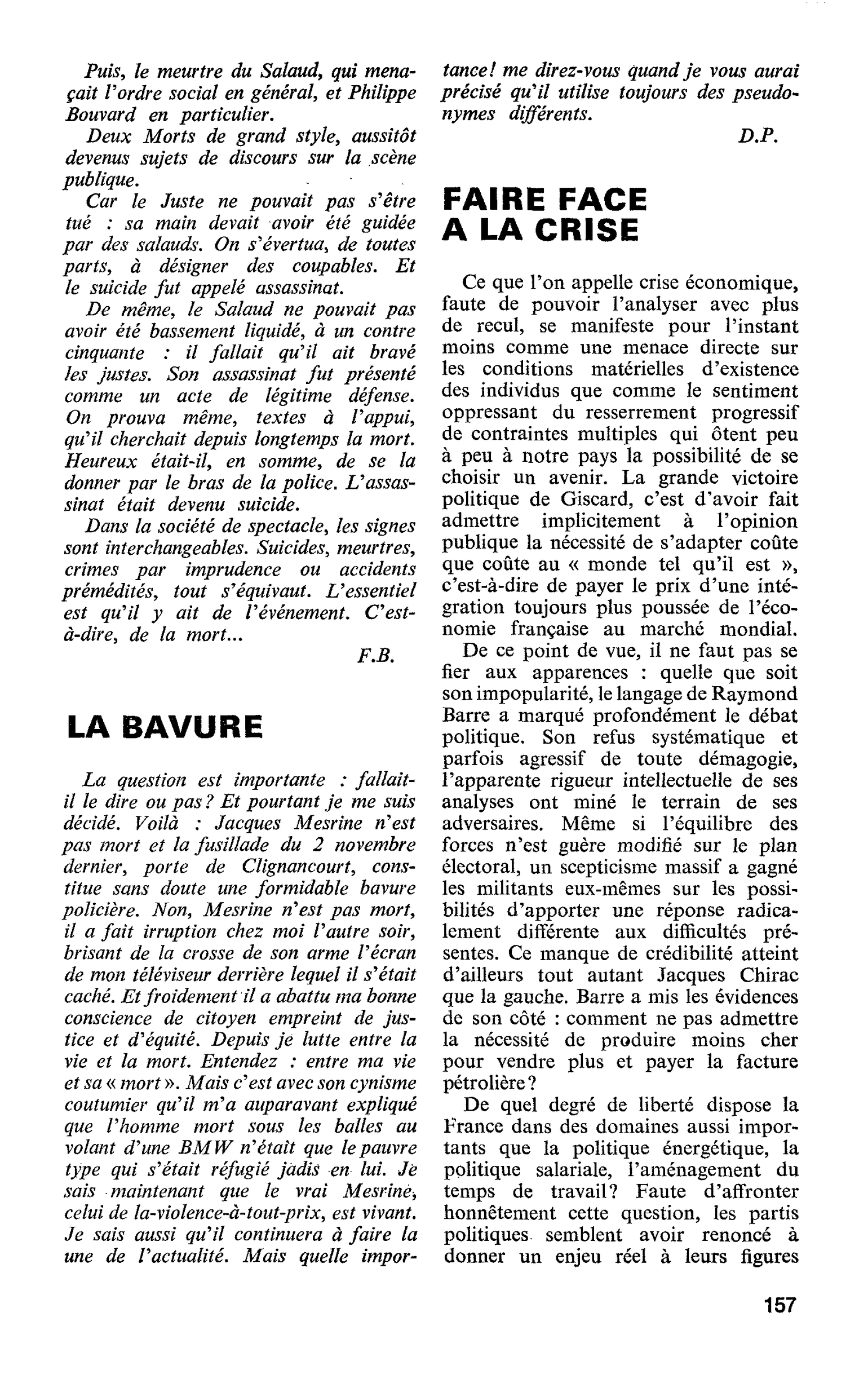 LA BAVURE