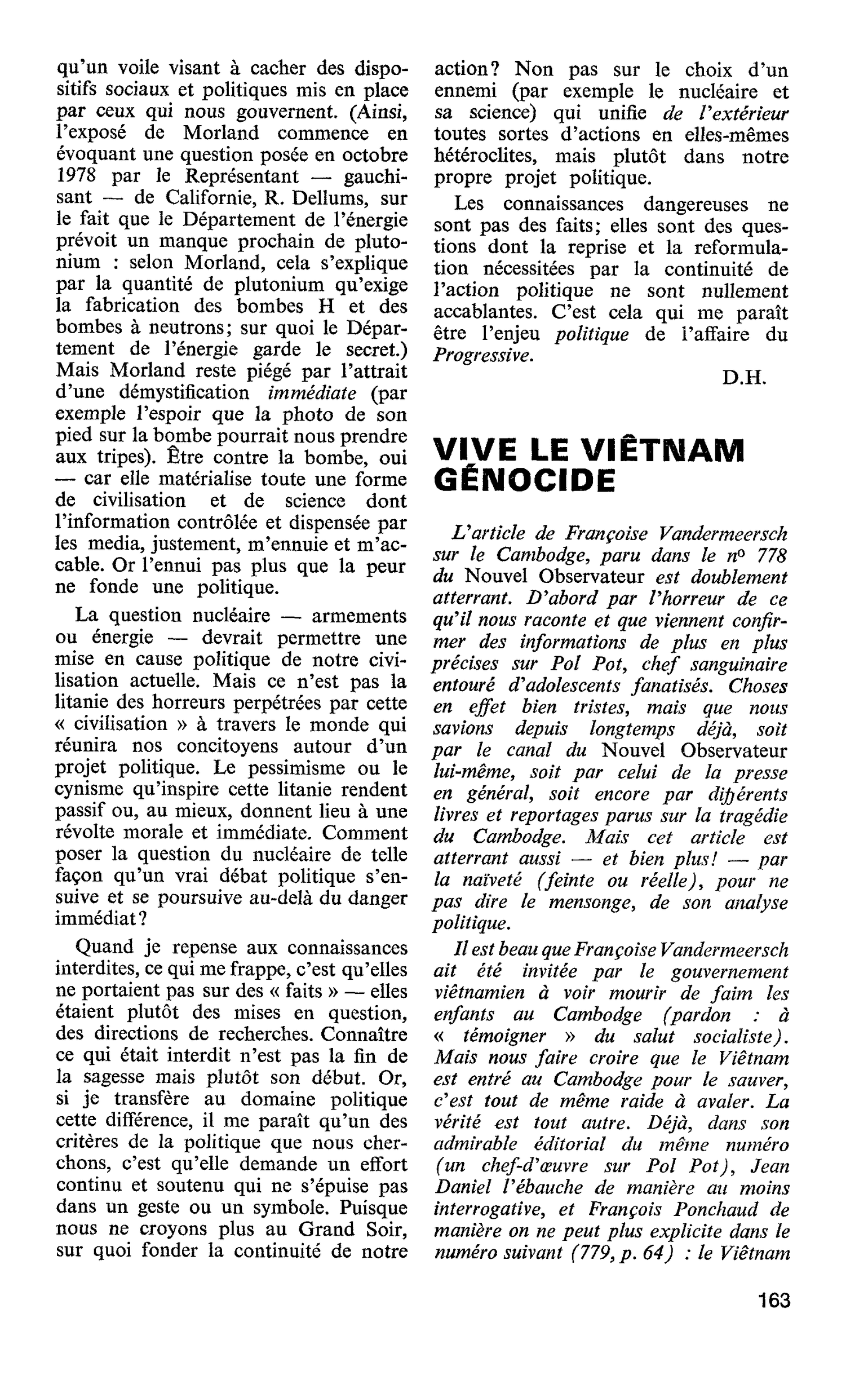 VIVE LE VIETNAM GÉNOCIDE