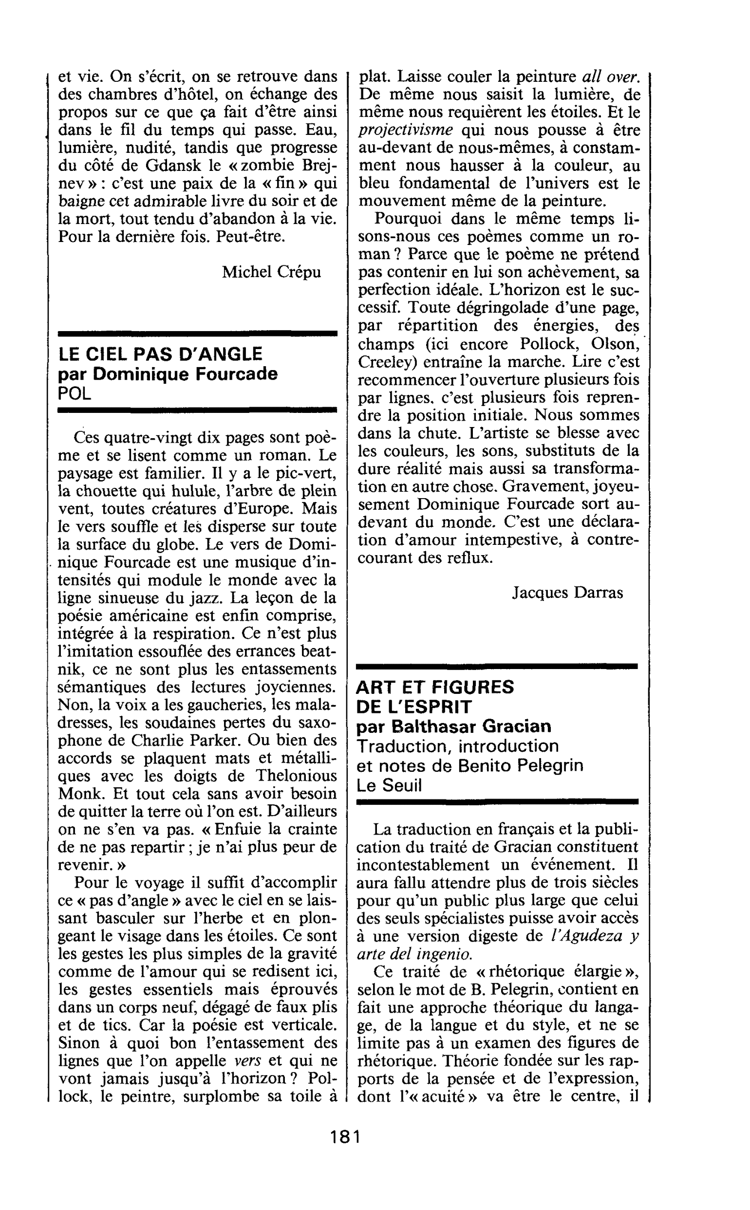 ART ET FIGURES DE L’ESPRIT par Balthasar Gracian