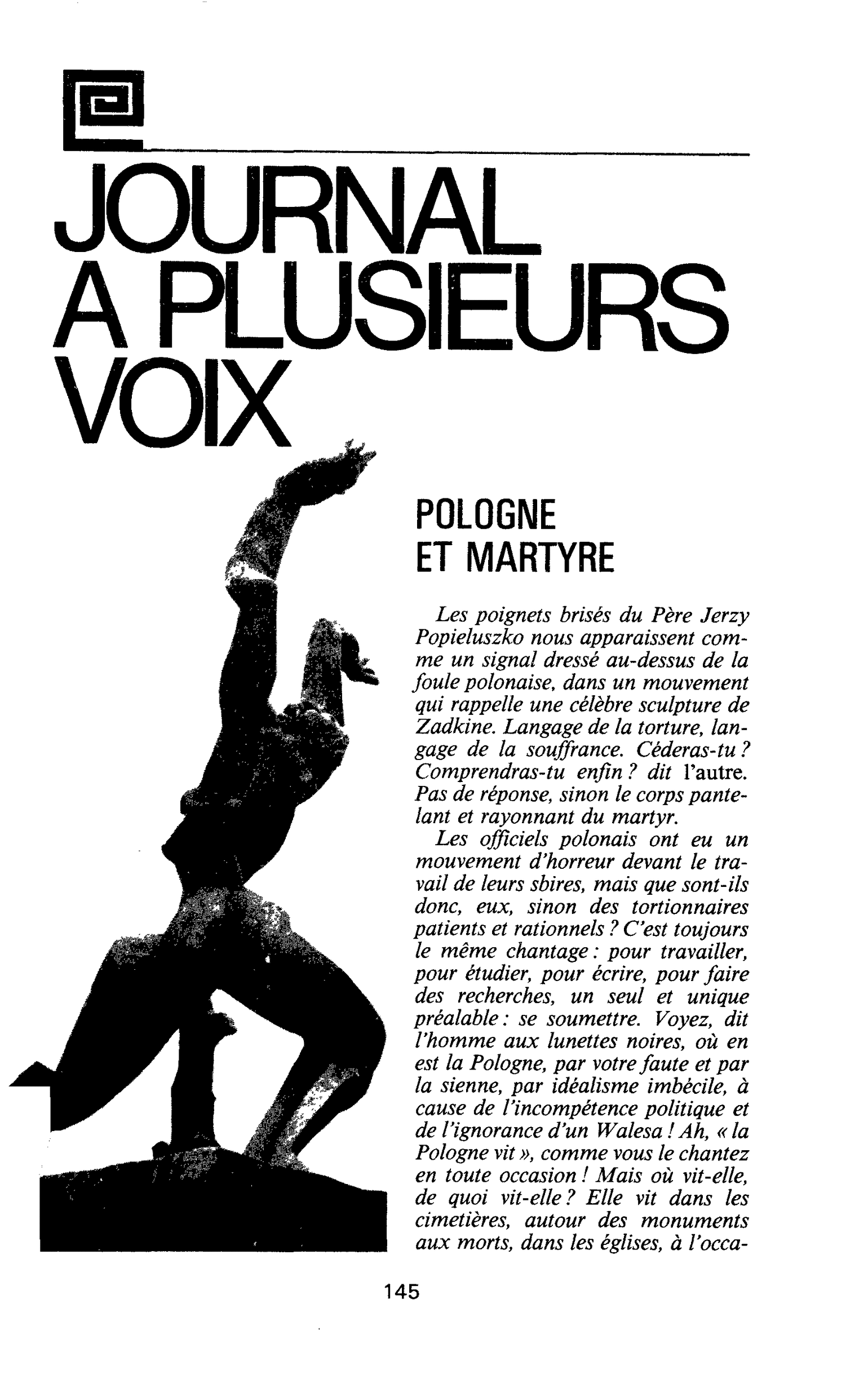 POLOGNE ET MARTYRE