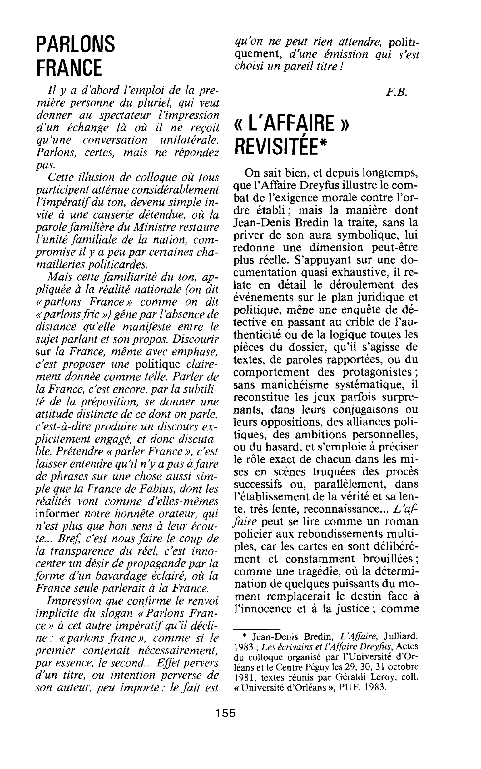 PARLONS FRANCE