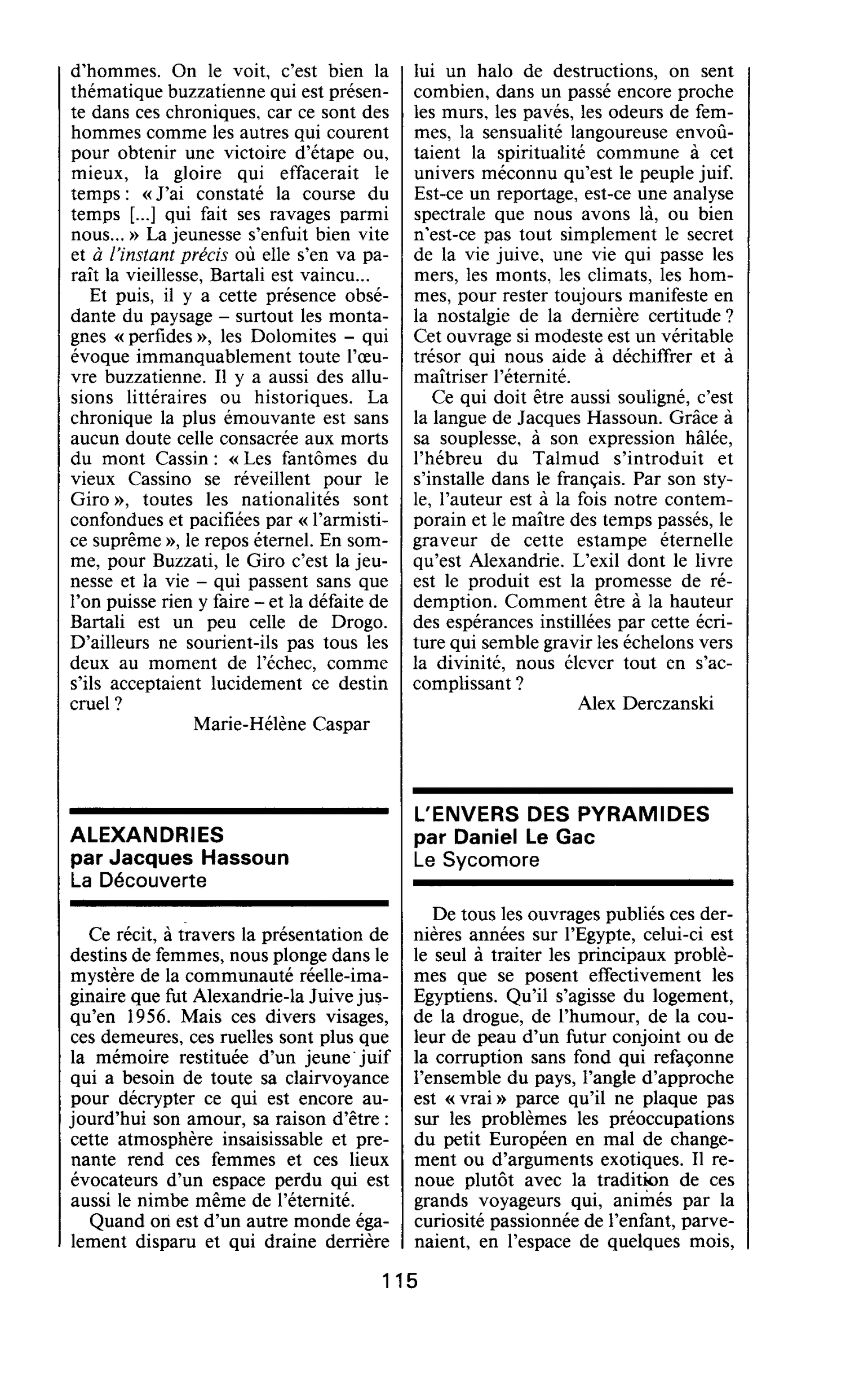 L’ENVERS DES PYRAMIDES par Daniel Le Gac
